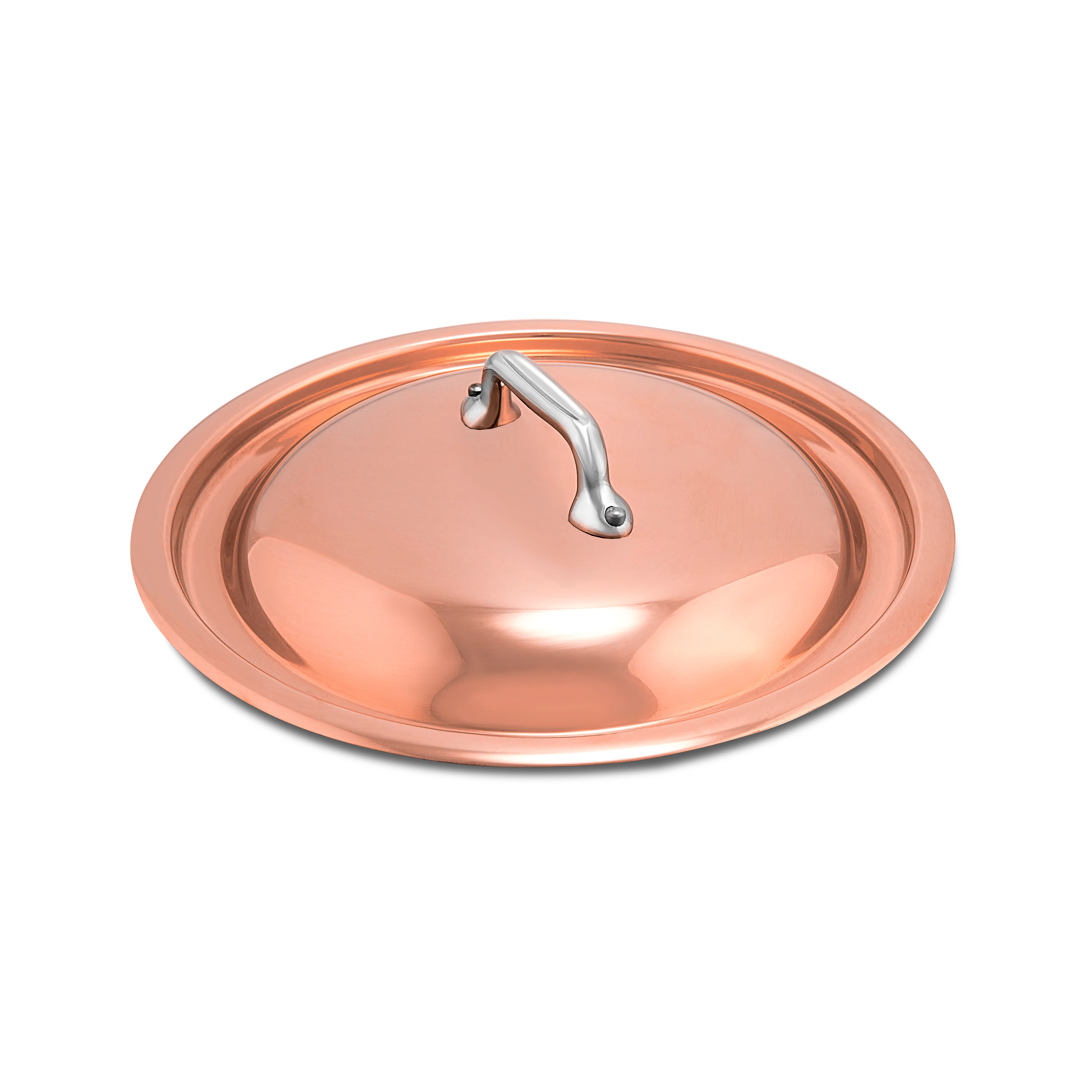 Mauviel Copper Curved Lid With Cast Stainless Steel Handle - Image 3