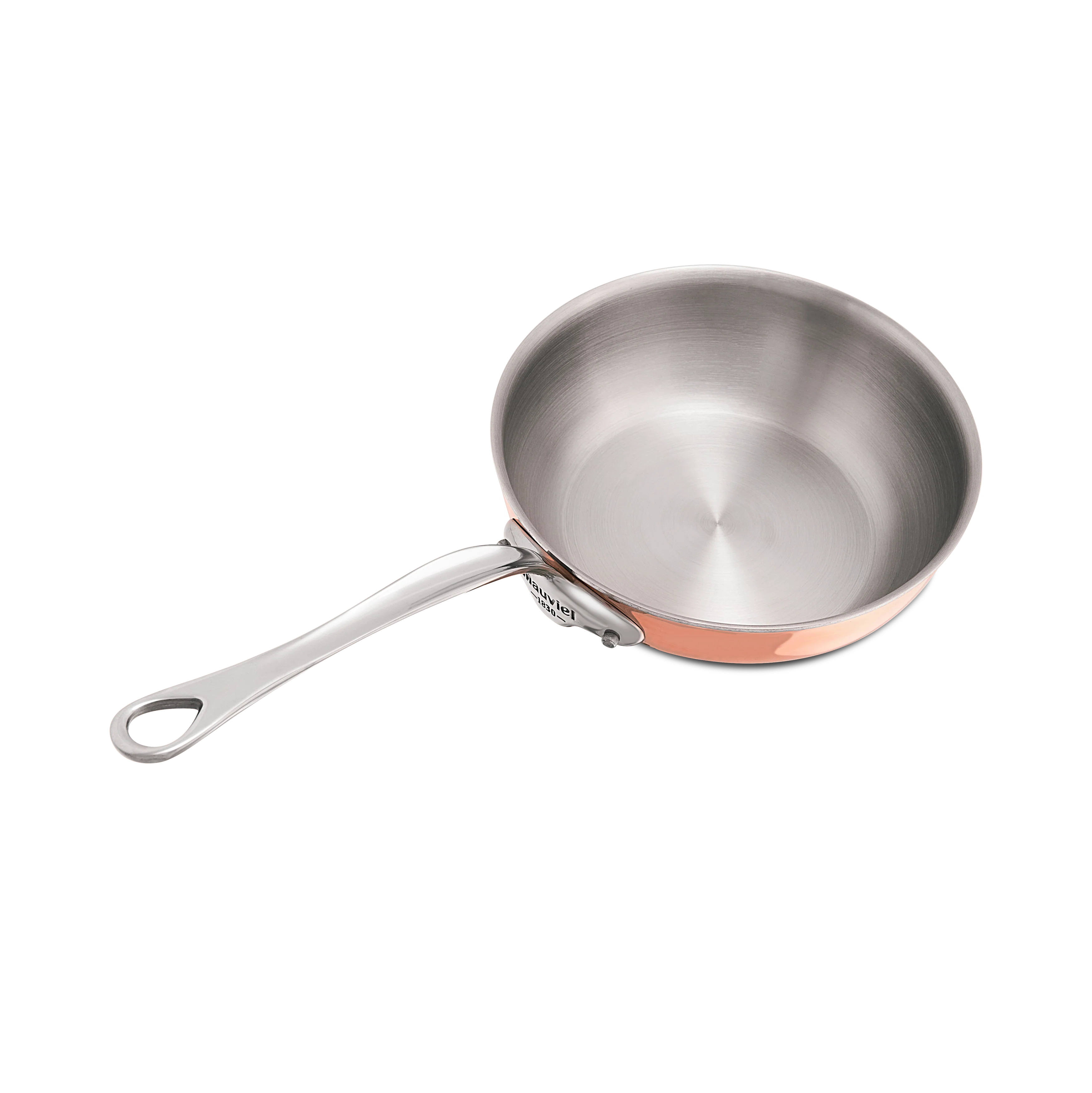 Mauviel M'6 S Induction Copper Chef Pan With Lid, Cast Stainless Steel Handle - Image 3