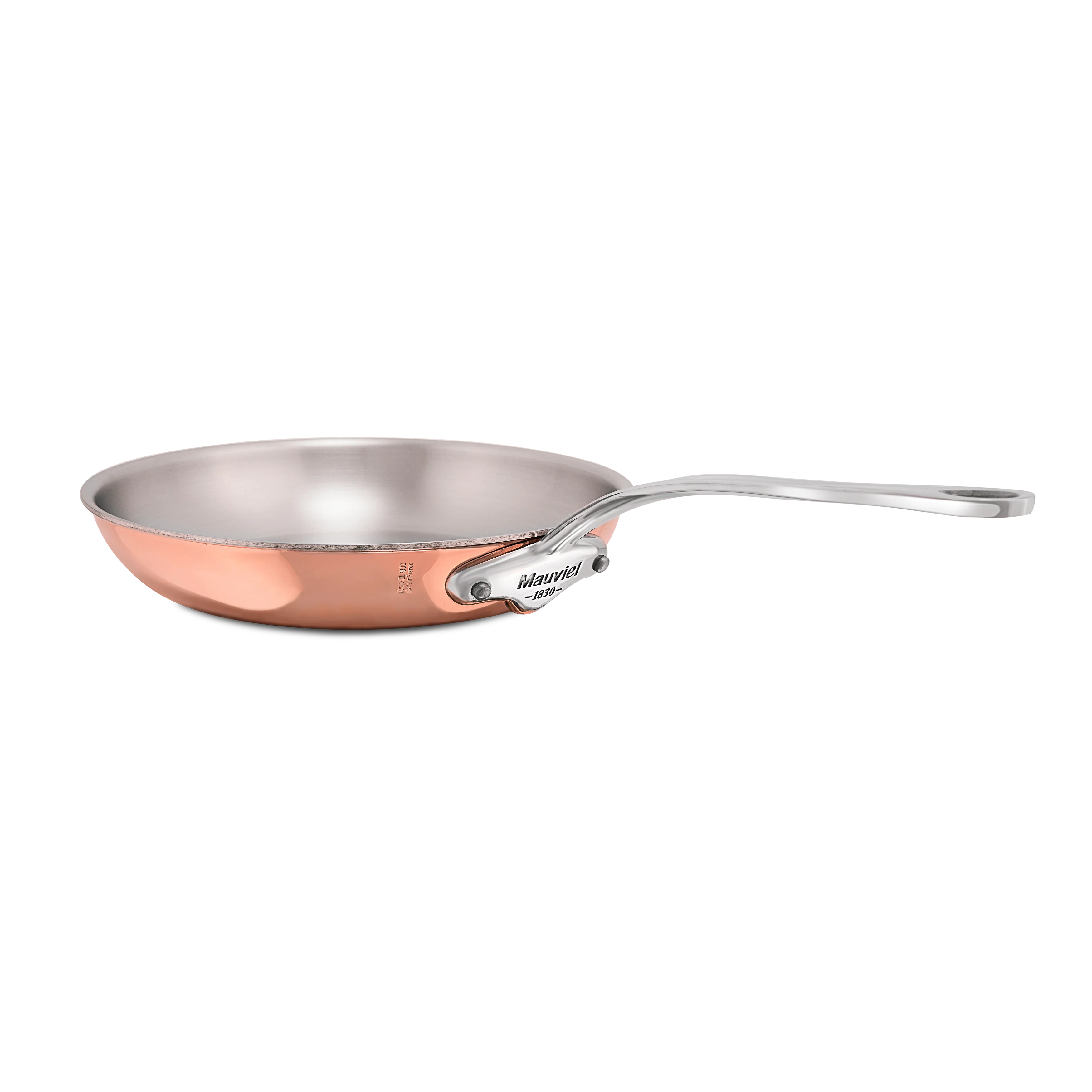 Mauviel M'6 S Induction Copper Frying Pan With Cast Stainless Steel Handle - Image 2