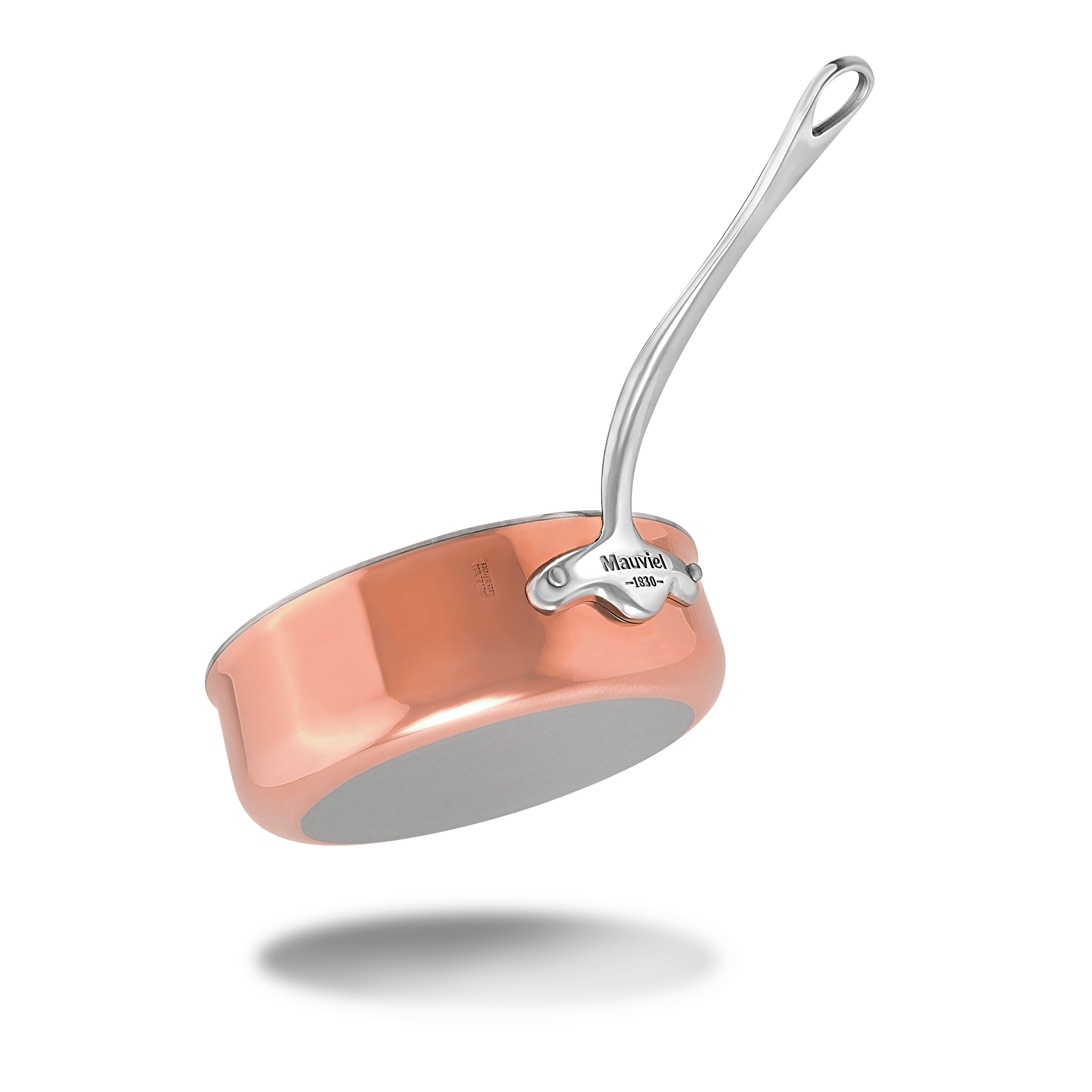 Mauviel M'6 S Induction Copper Saute Pan With Lid, Cast Stainless Steel Handle - Image 4