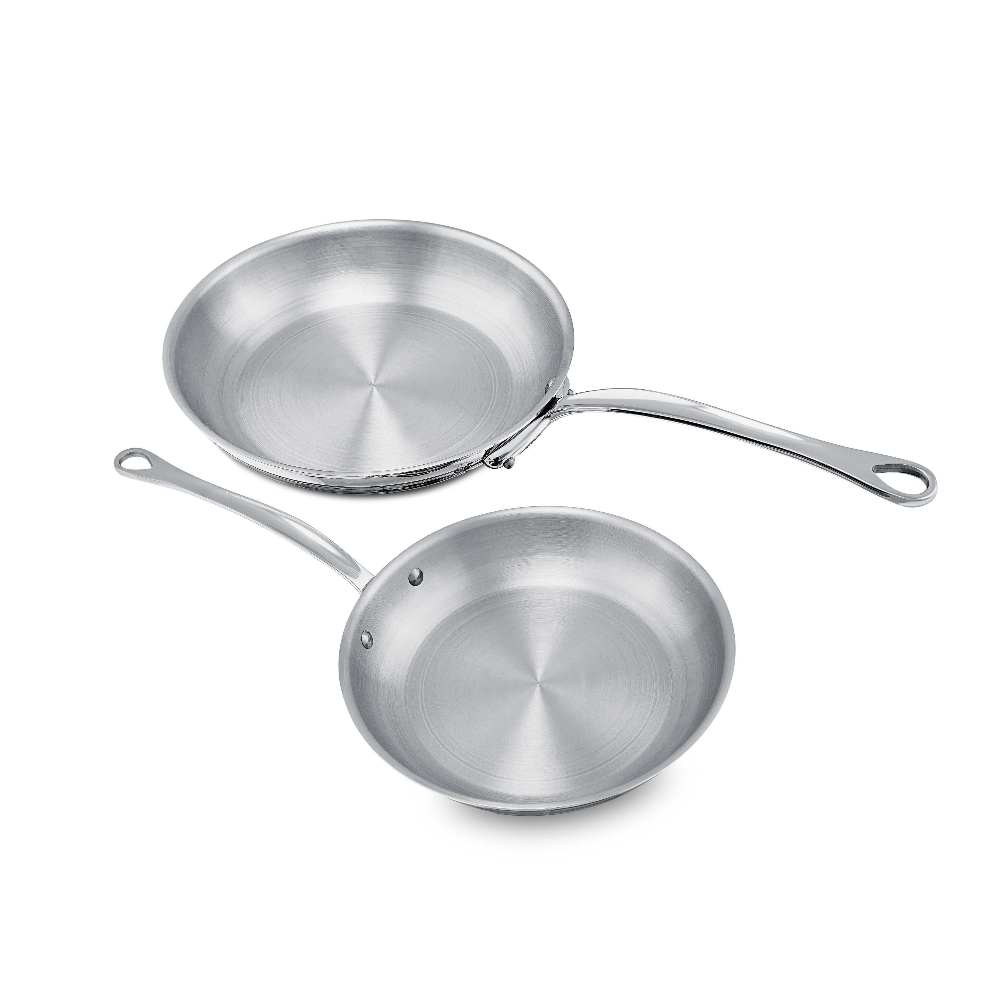 Mauviel M'COOK 5-Ply 2-Piece Frying Pan Set With Cast Stainless Steel Handles - Image 3