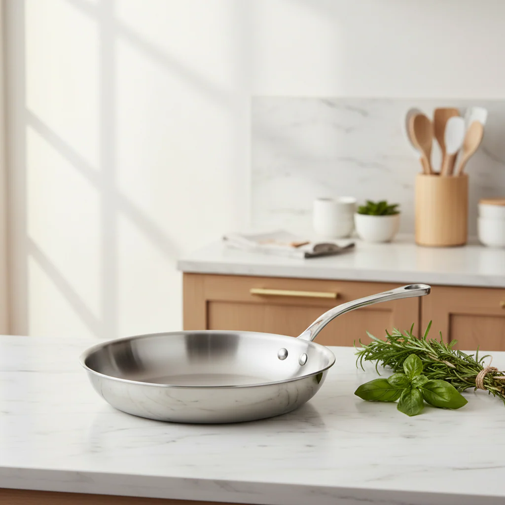 Mauviel M'COOK 5-Ply Frying Pan With Cast Stainless Steel Handle - Image 7