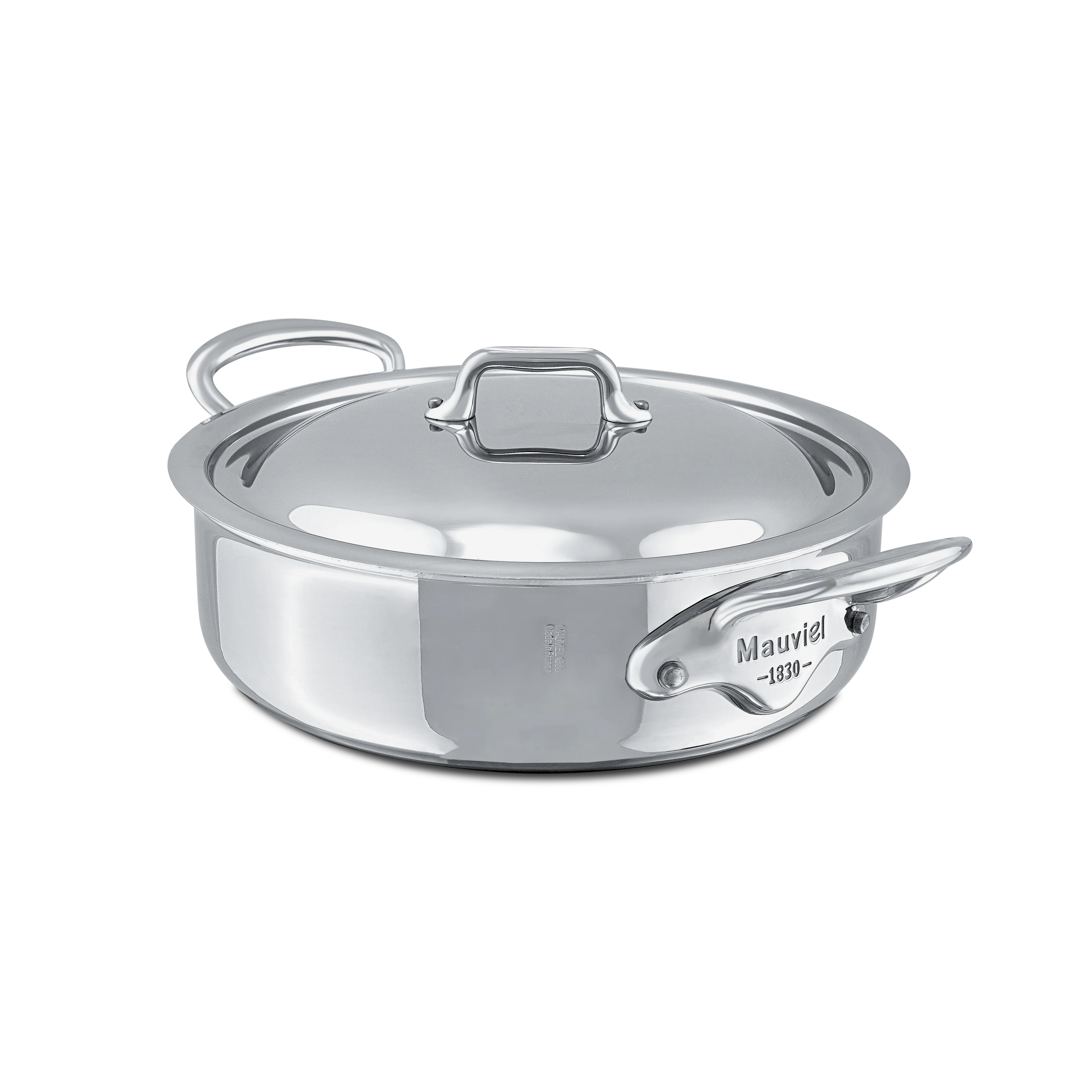Mauviel M'COOK 5-Ply Rondeau With Lid, Cast Stainless Steel Handle - Image 2