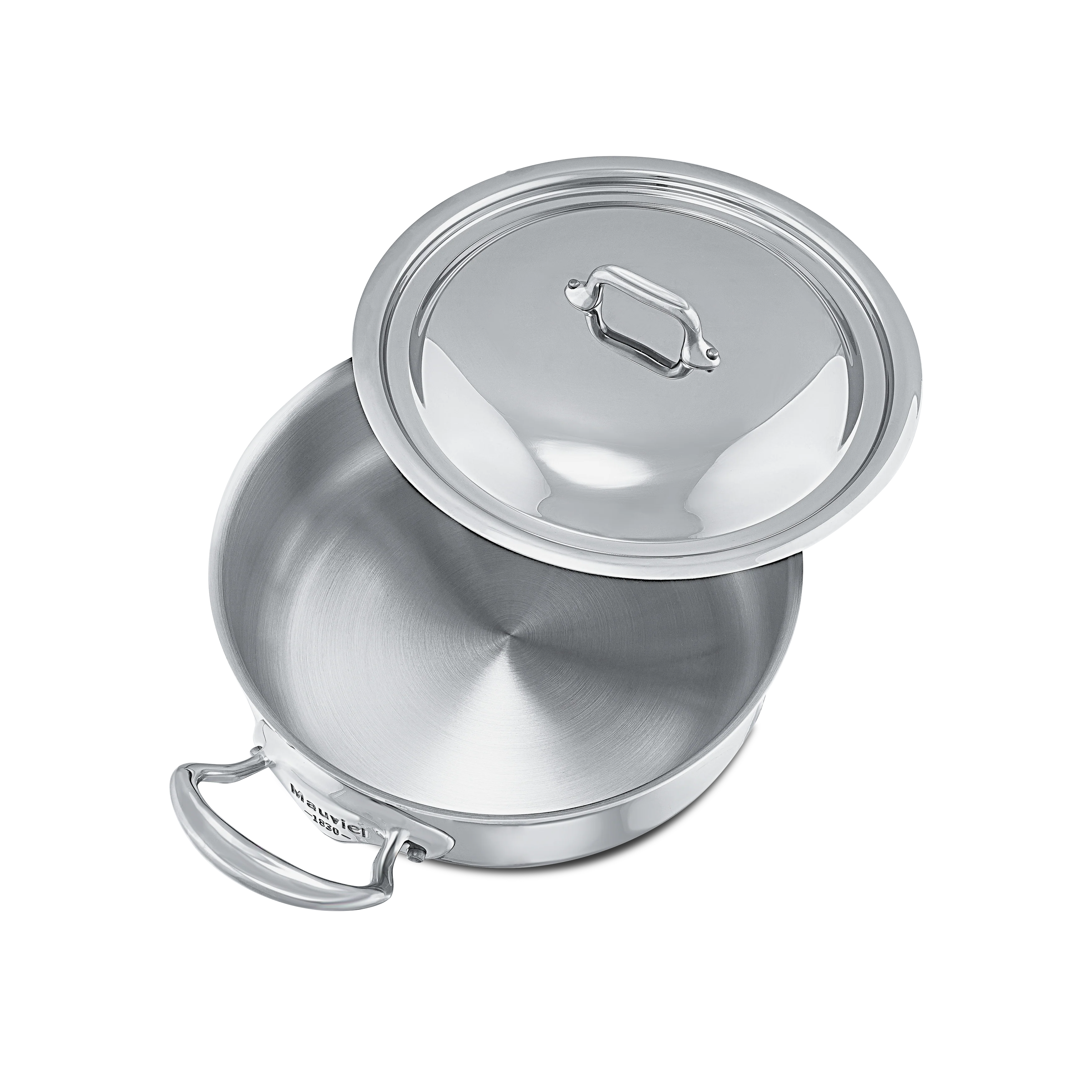 Mauviel M'COOK 5-Ply Rondeau With Lid, Cast Stainless Steel Handle - Image 4