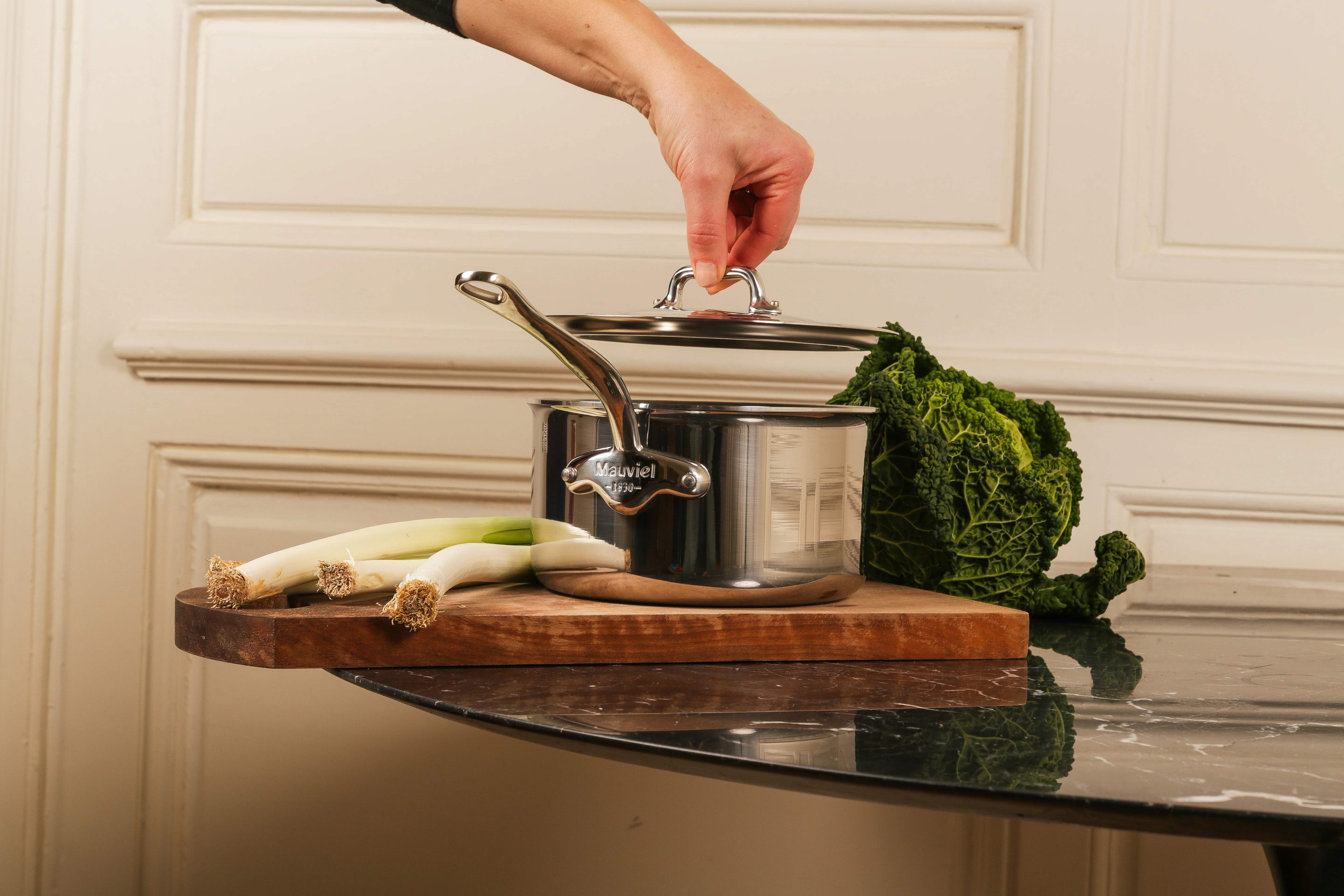 Mauviel M'COOK 5-Ply Sauce Pan With Cast Stainless Steel Handle - Image 5