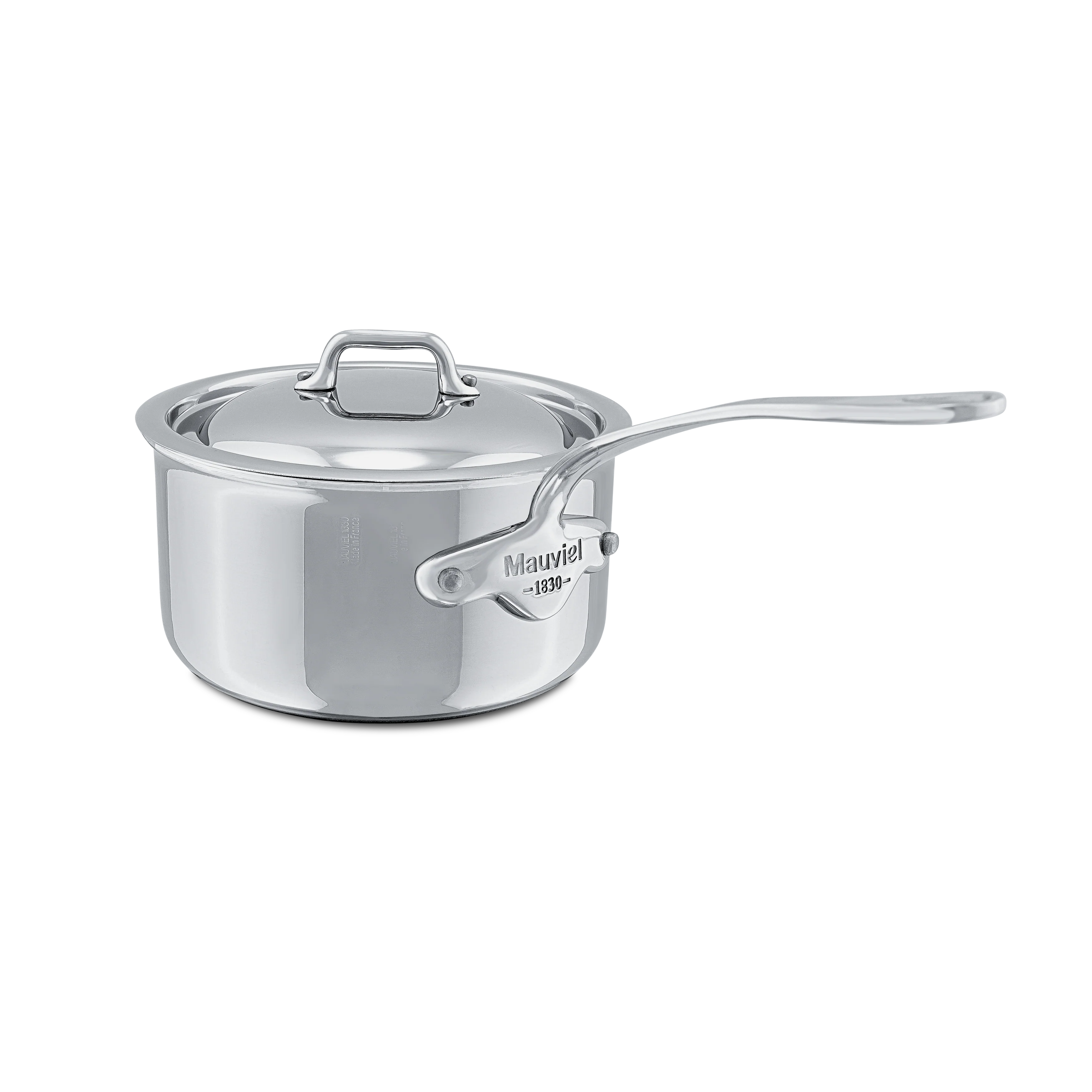 Mauviel M'COOK 5-Ply Sauce Pan with Lid, Cast Stainless Steel Handle - Image 2