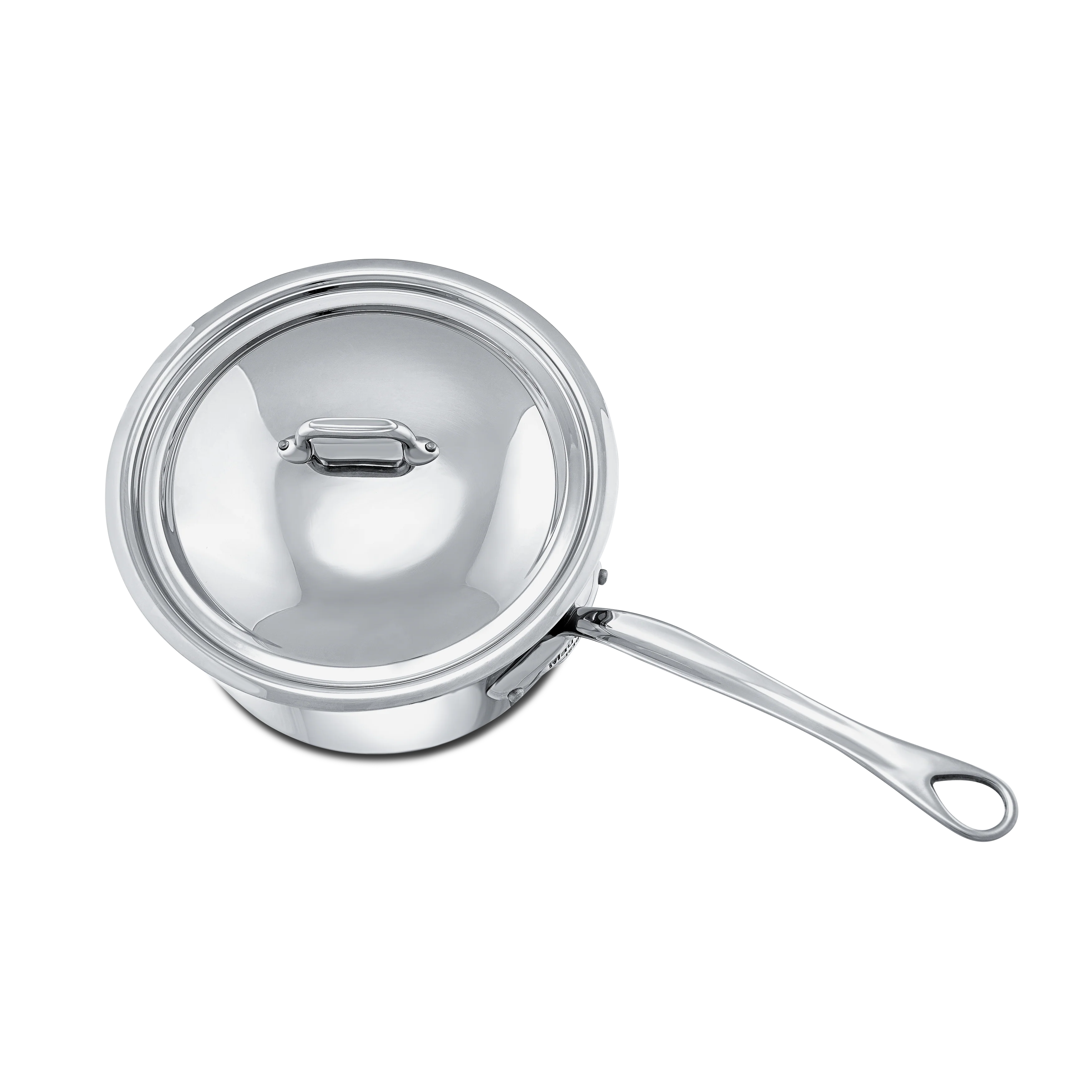 Mauviel M'COOK 5-Ply Sauce Pan with Lid, Cast Stainless Steel Handle - Image 3