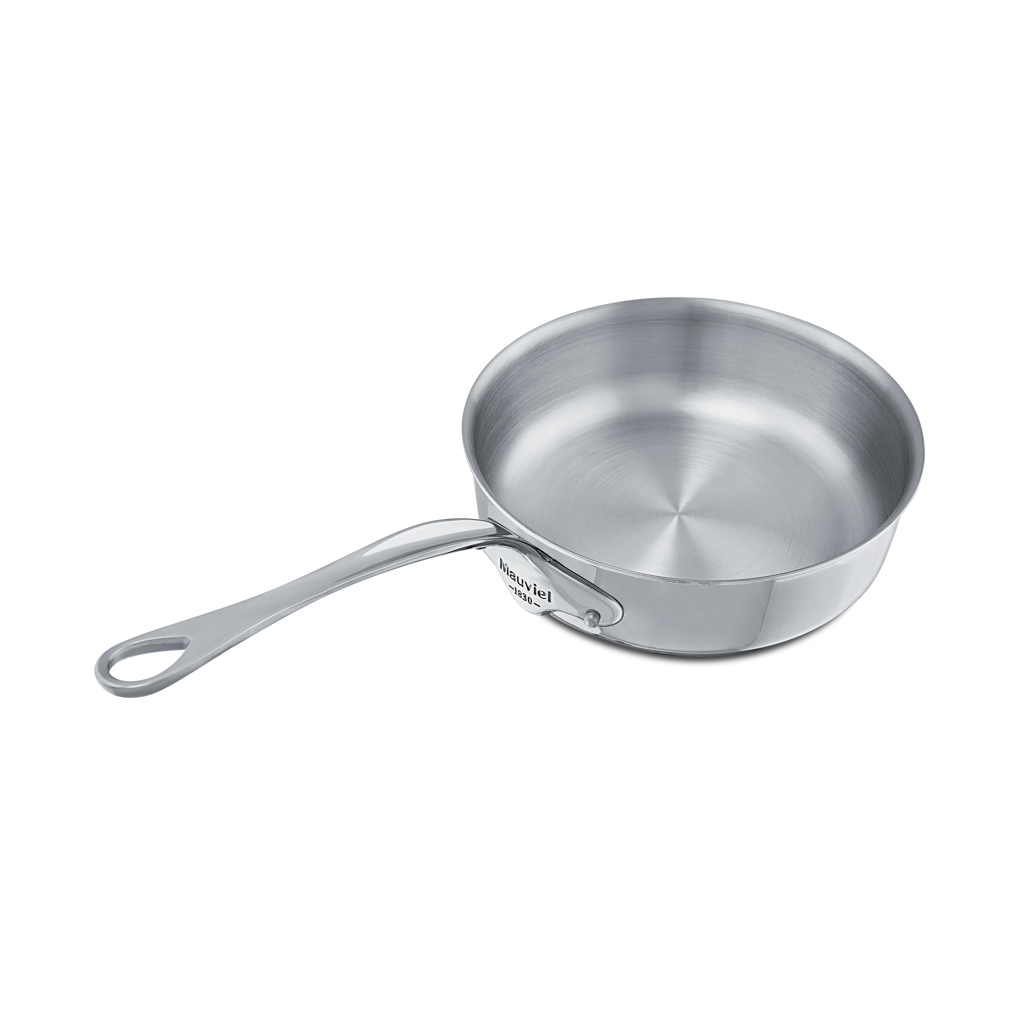 Mauviel M'COOK 5-Ply Sauté Pan With Lid, Cast Stainless Steel Handle - Image 3