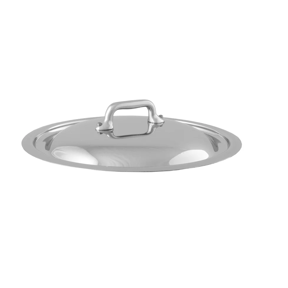Mauviel M'COOK 5-Ply Splayed Saute Pan With Lid, Cast Stainless Steel Handle, 1.1-Qt - Image 3