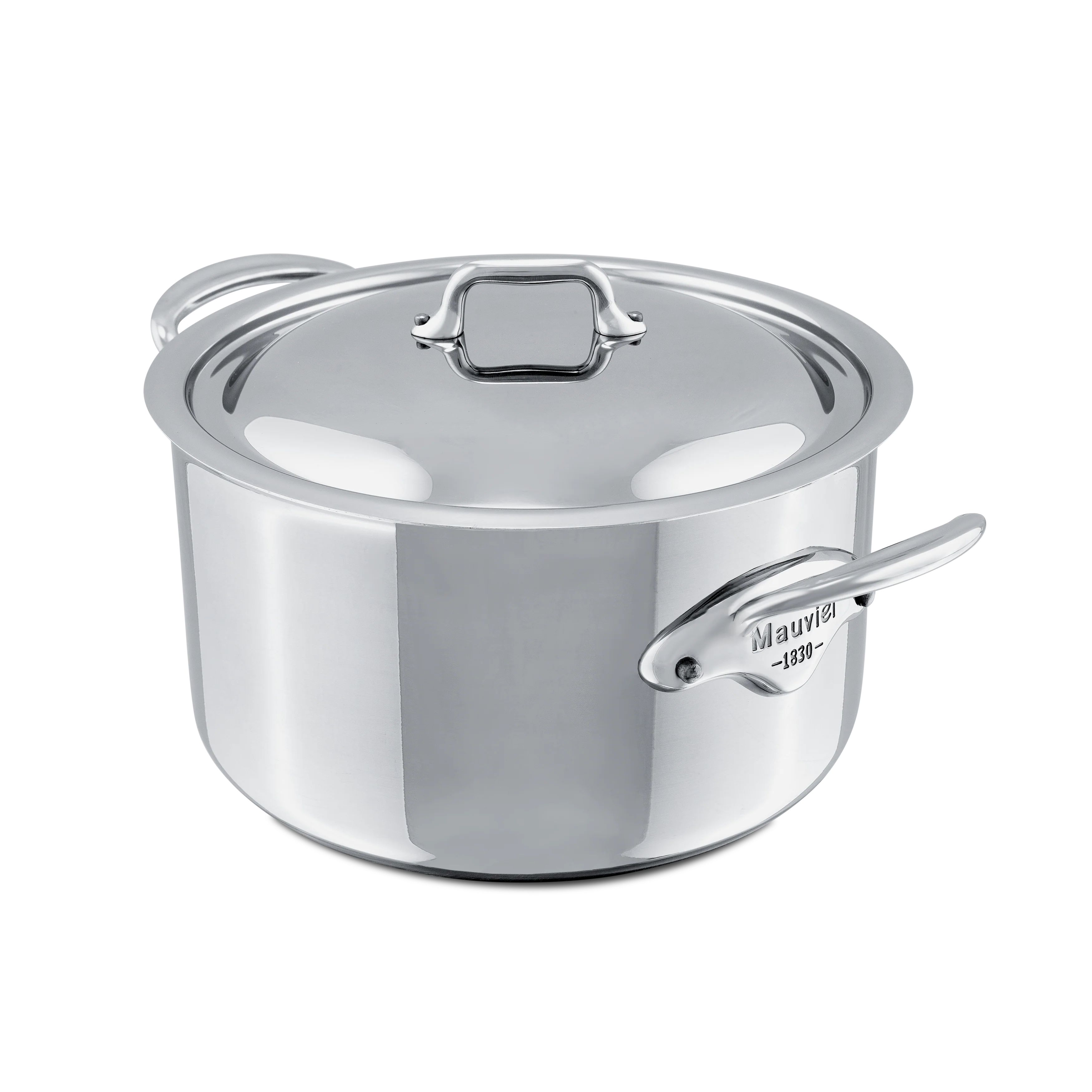 Mauviel M'COOK 5-Ply Stewpan With Lid, Cast Stainless Steel Handles - Image 2