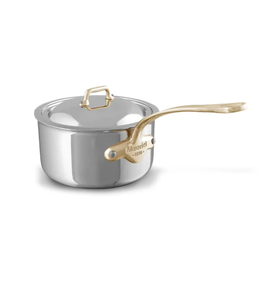 Mauviel M'COOK B 5-Ply 9-Piece Cookware Set With Brass Handles - Image 3