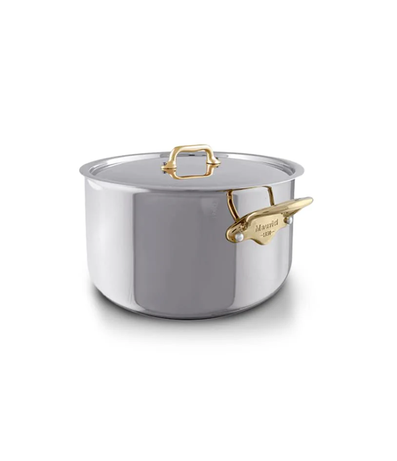 Mauviel M'COOK B 5-Ply 9-Piece Cookware Set With Brass Handles - Image 4