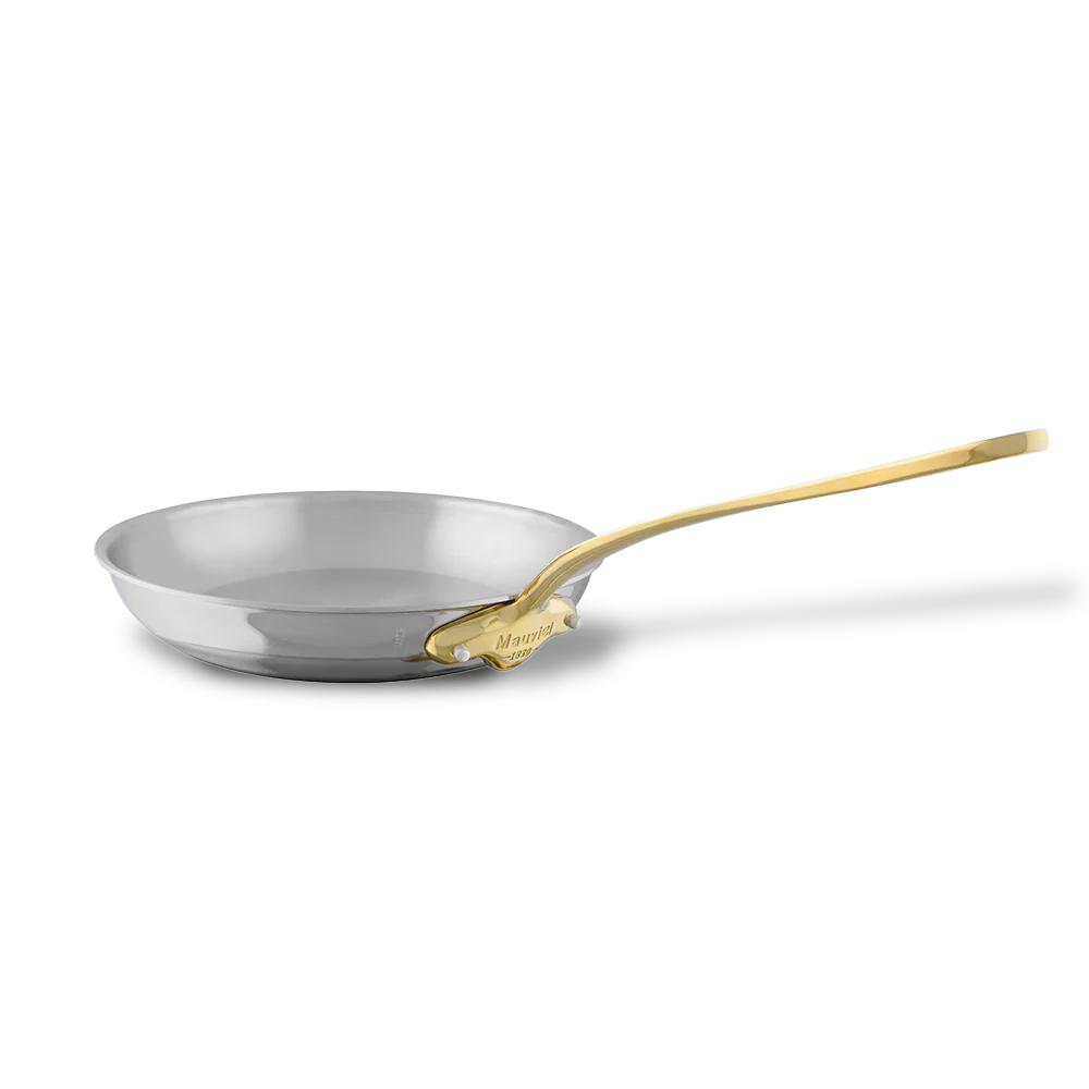 Mauviel M'COOK B 5-Ply Frying Pan With Brass Handles - Image 2
