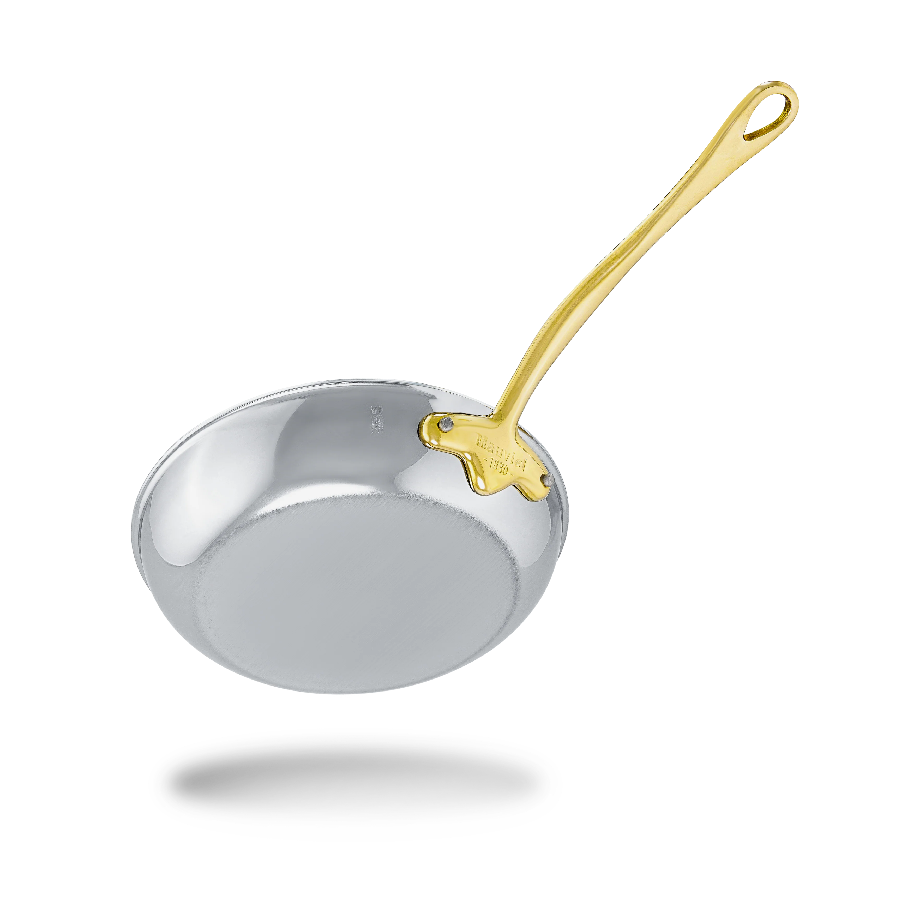 Mauviel M'COOK B 5-Ply Frying Pan With Brass Handles - Image 4