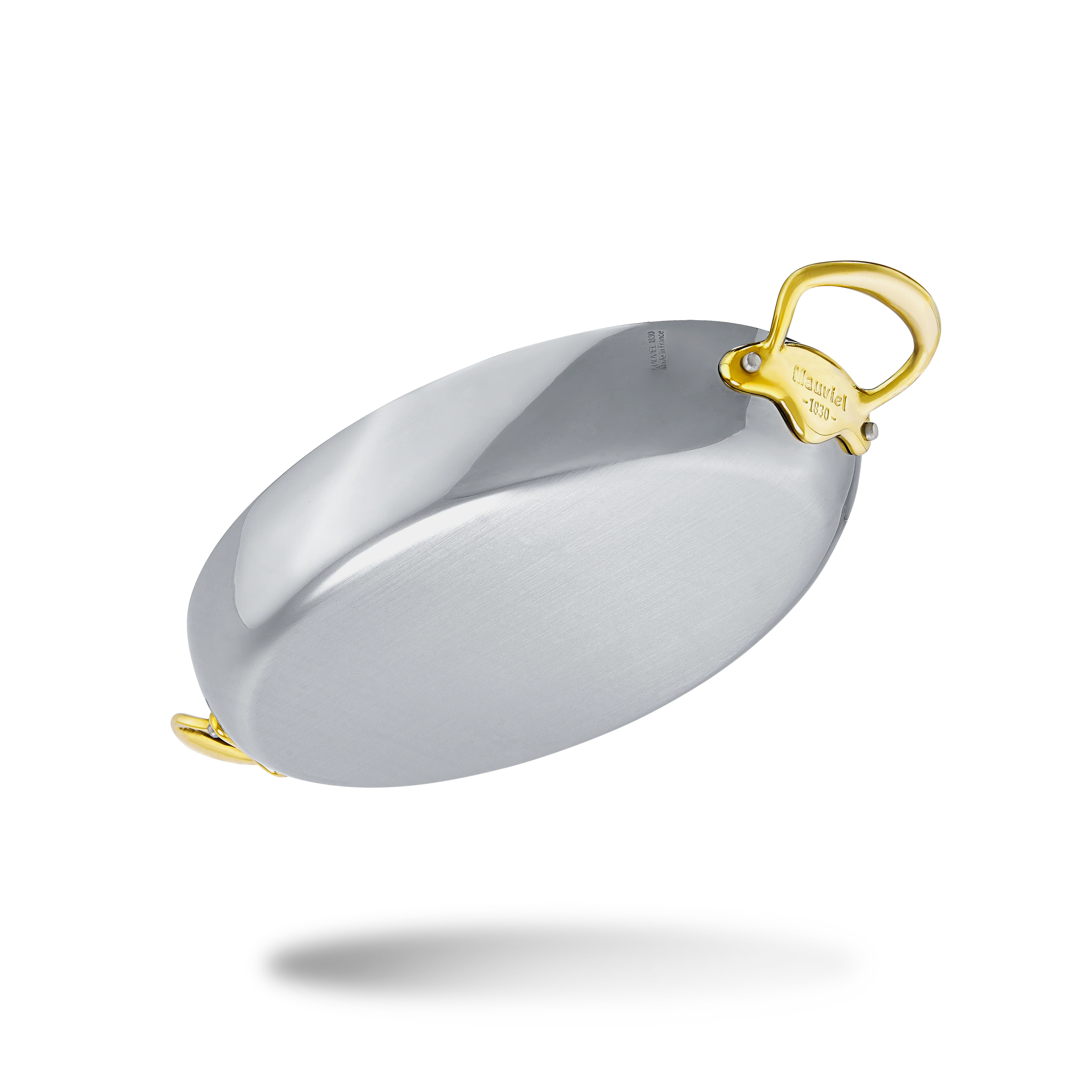 Mauviel M'COOK B 5-Ply Oval Pan With Brass Handles - Image 3