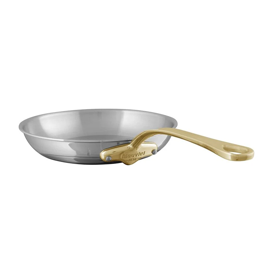 Mauviel M'COOK B 5-Ply Polished Stainless Steel Sauce Pan With Lid 3.4-qt and Frying Pan 10.2-in Bundle - Image 3