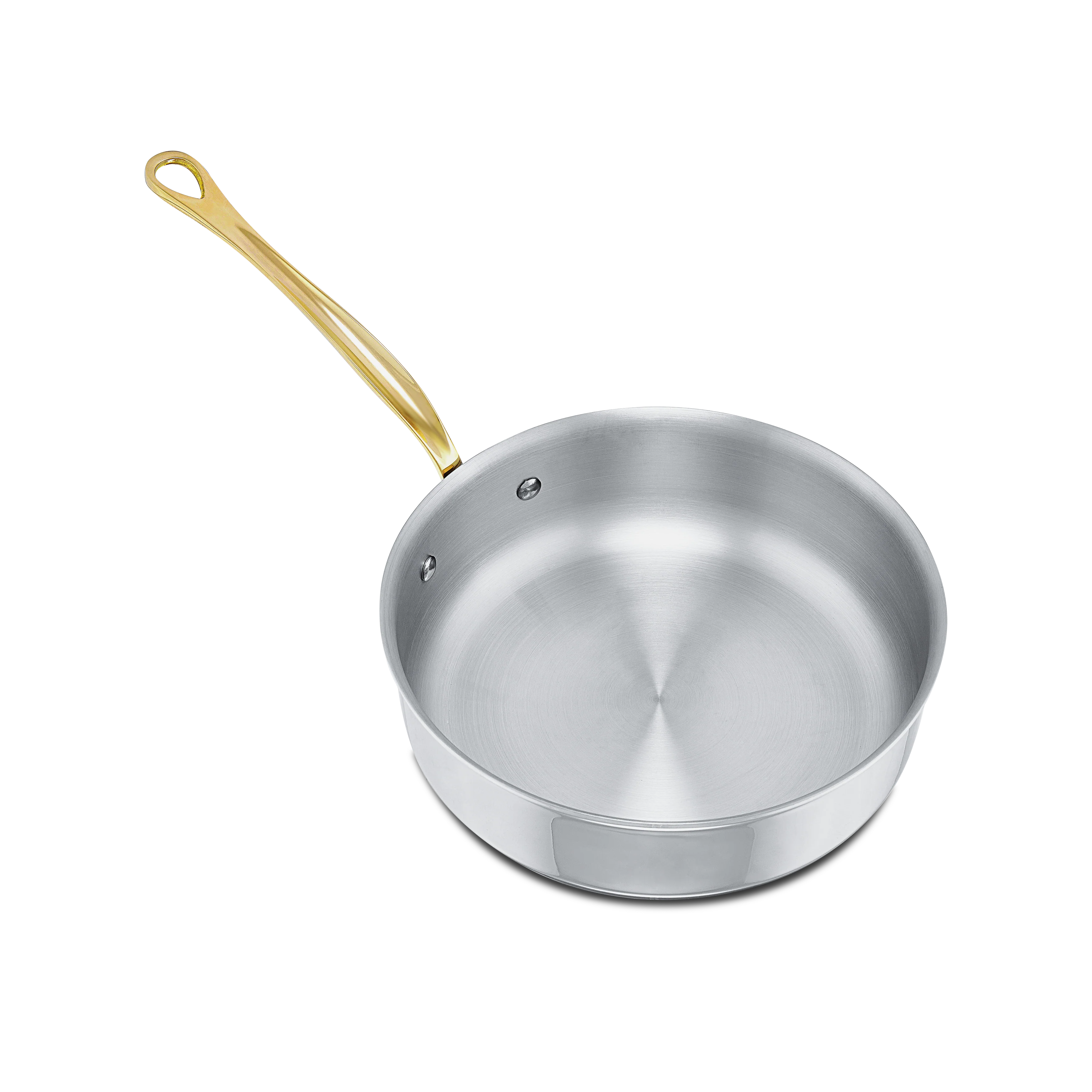 Mauviel M'COOK B 5-Ply Saute Pan With Brass Handle, 3.2-Qt - Image 4