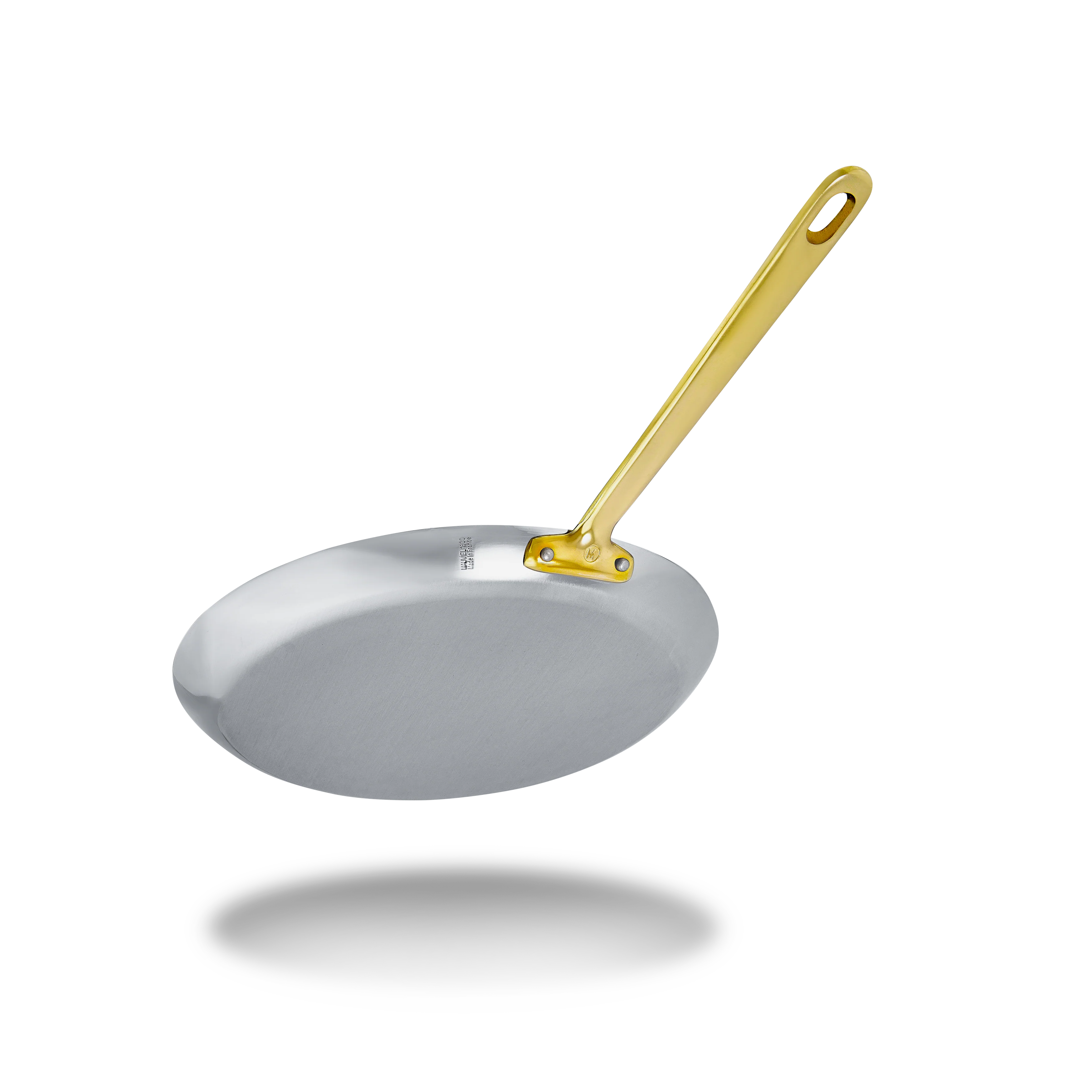 Mauviel M'COOK B Crepe Pan Eclipse With Brass Handles, 11.8-In - Image 3