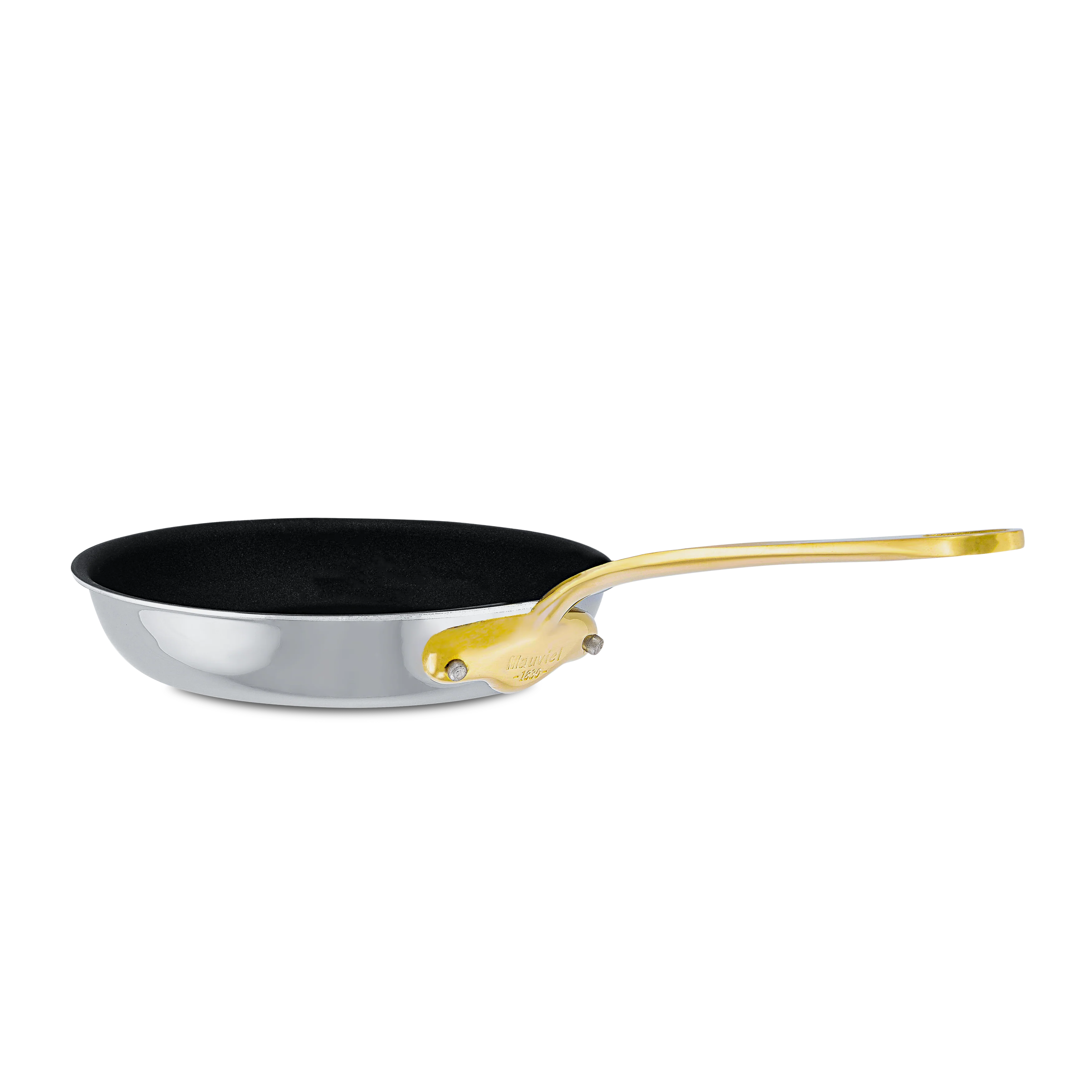 Mauviel M'COOK B Nonstick Frying Pan With Brass Handle - Image 2