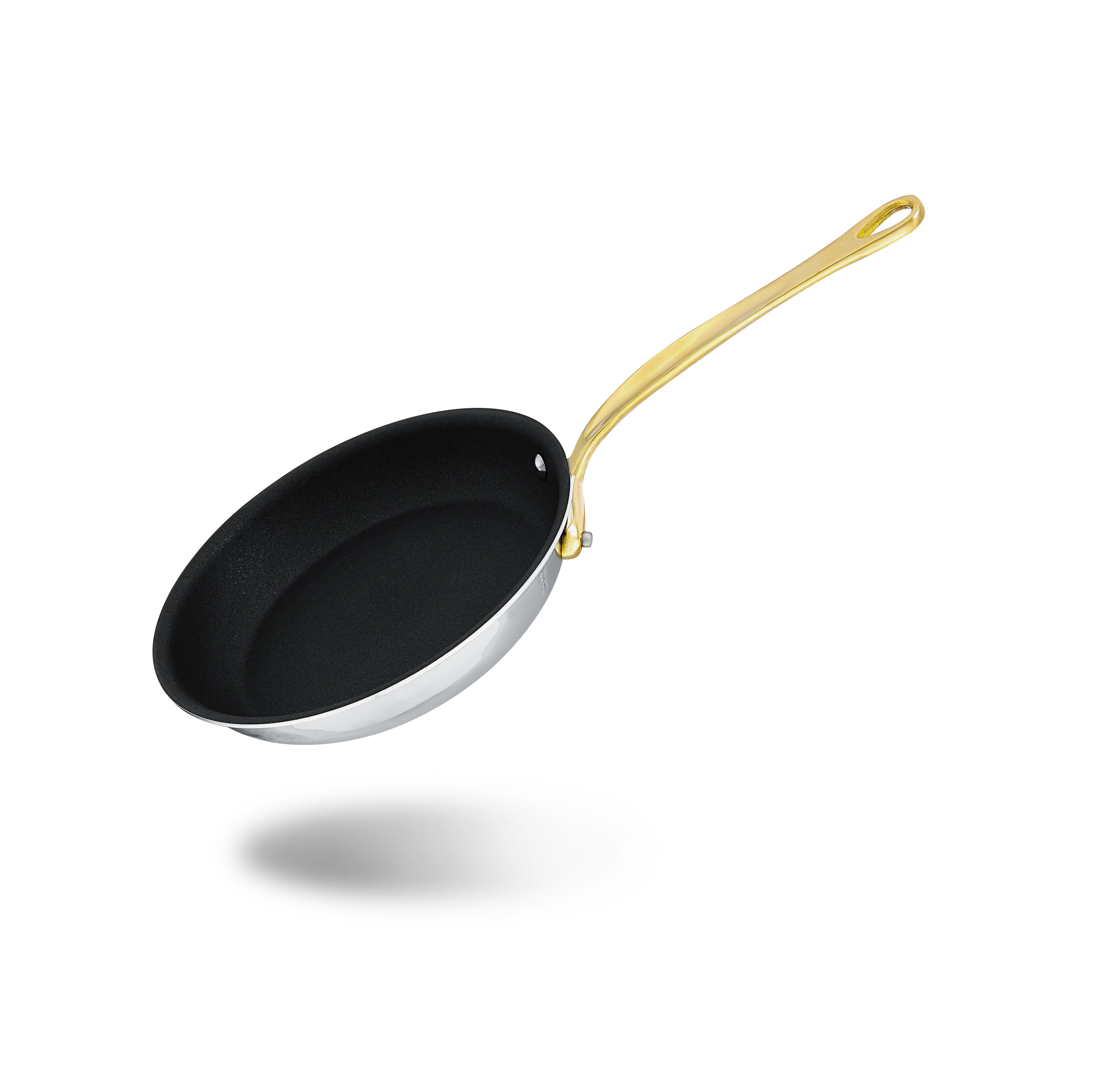 Mauviel M'COOK B Nonstick Frying Pan With Brass Handle - Image 3