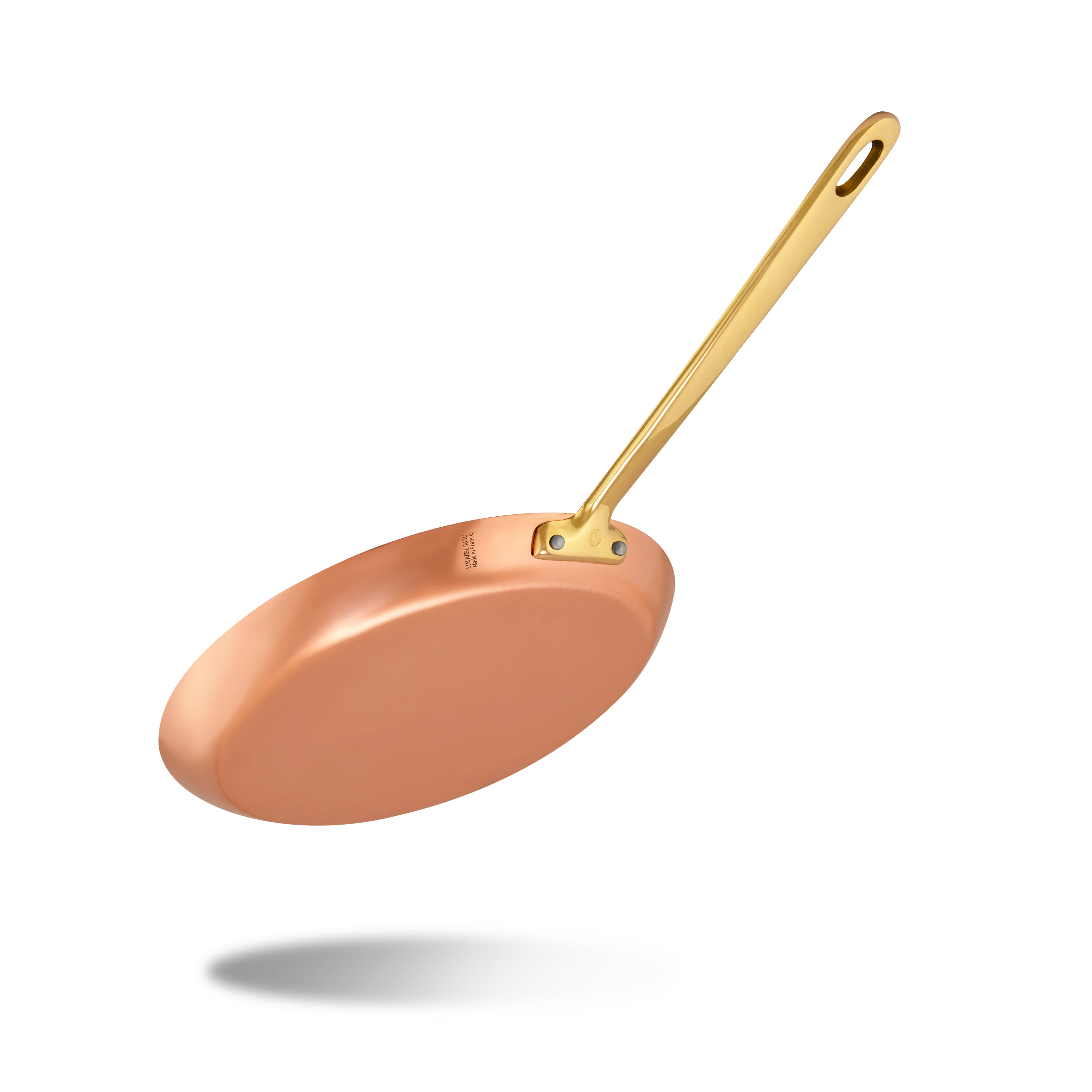 Mauviel M'Heritage M'150 B Copper Crepe Pan With Brass Handle, 11.8-In - Image 3
