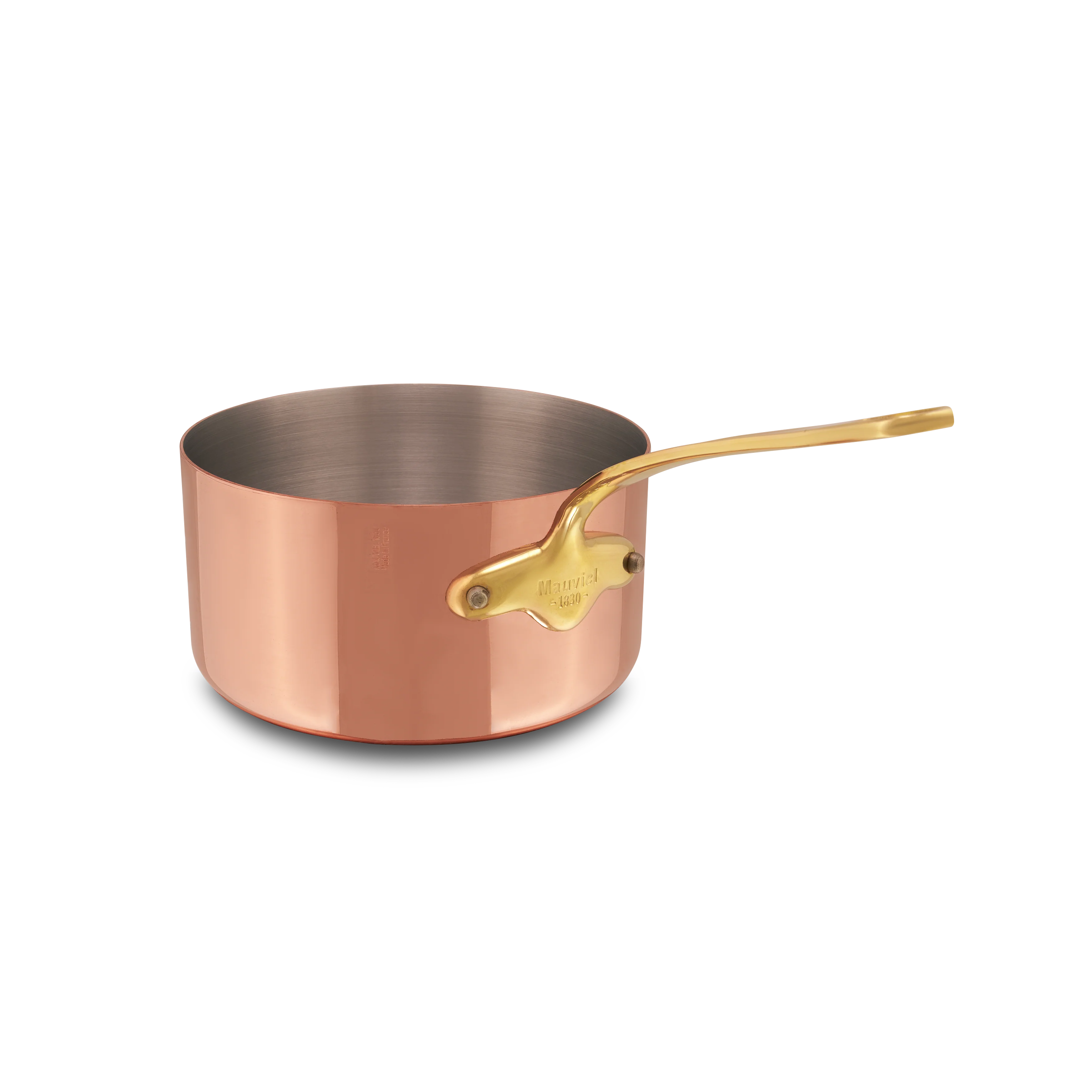 Mauviel M'Heritage M'150 B Copper Sauce Pan With Lid, Brass Handle - Image 5