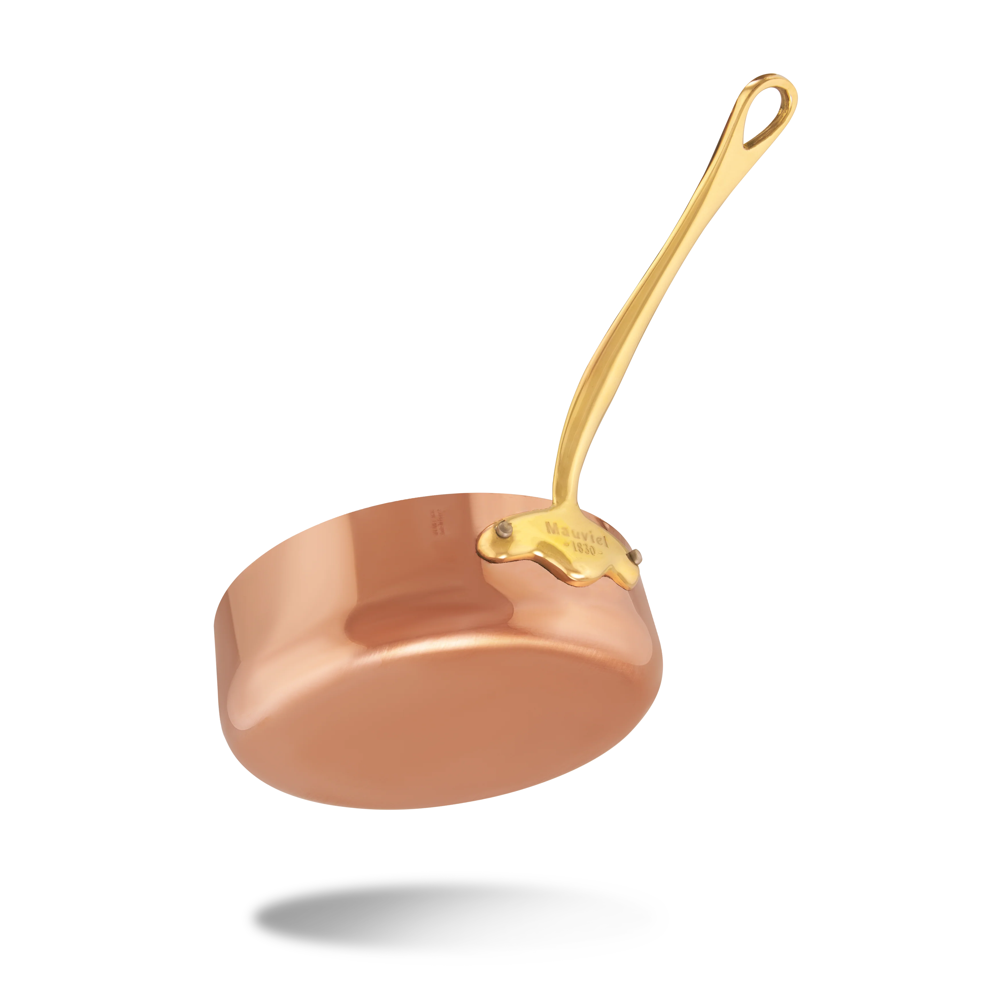 Mauviel M'Heritage M'150 B Copper Saute Pan With Lid, Brass Handle - Image 5