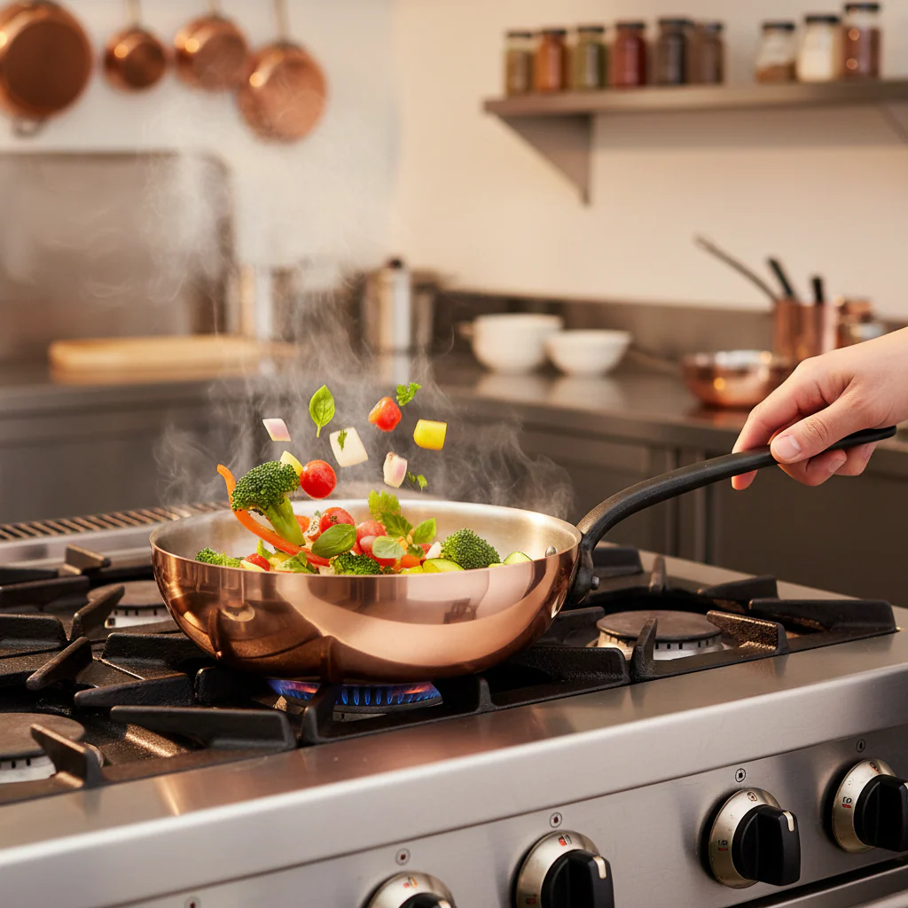 Mauviel M'Heritage M'150 CI Chef Pan With Lid, Cast Iron Handle, 3.6-Qt - Image 7