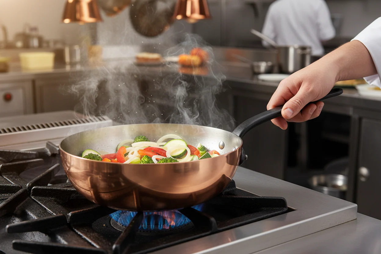 Mauviel M'Heritage M'150 CI Chef Pan With Lid, Cast Iron Handle, 3.6-Qt - Image 9