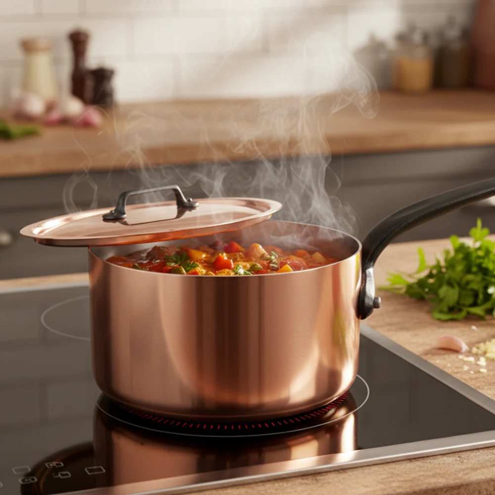 Mauviel M'Heritage M'150 CI Sauce Pan With Cast Iron Handle, 2.8-Qt - Image 4