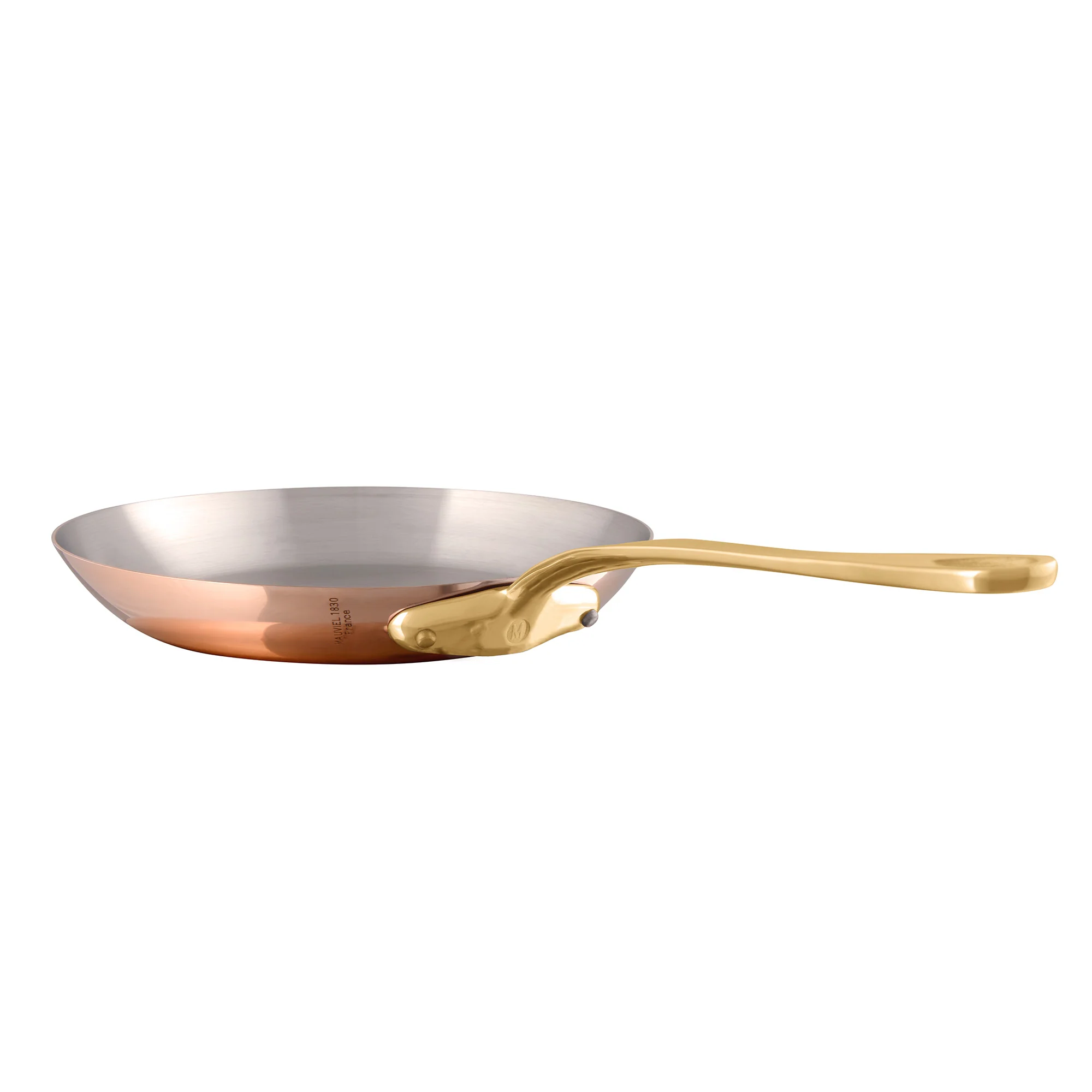Mauviel M'Heritage M'250 B Copper Frying Pan With Brass Handle