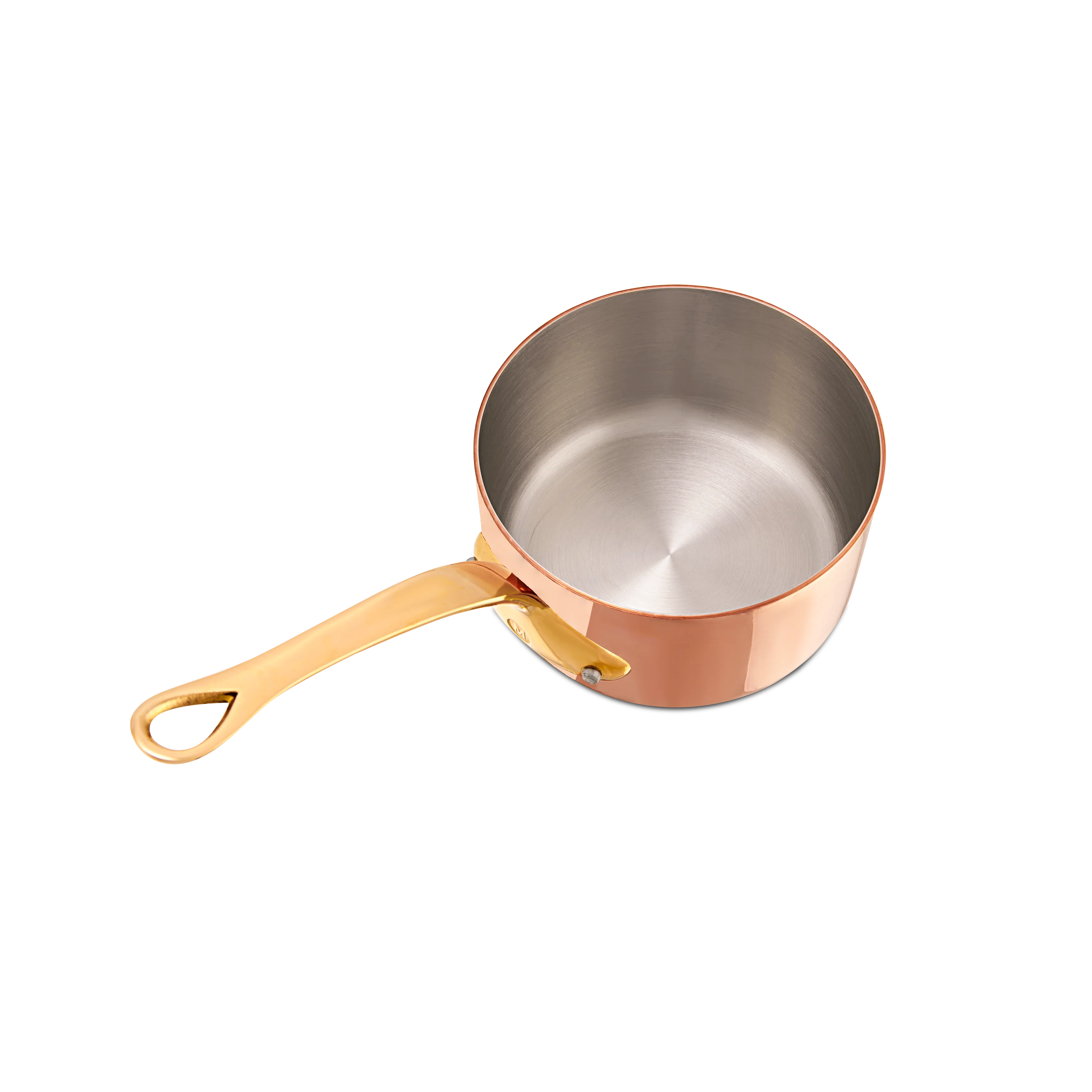 Mauviel M'Heritage M'250 B Copper Sauce Pan With Lid, Brass Handle - Image 7