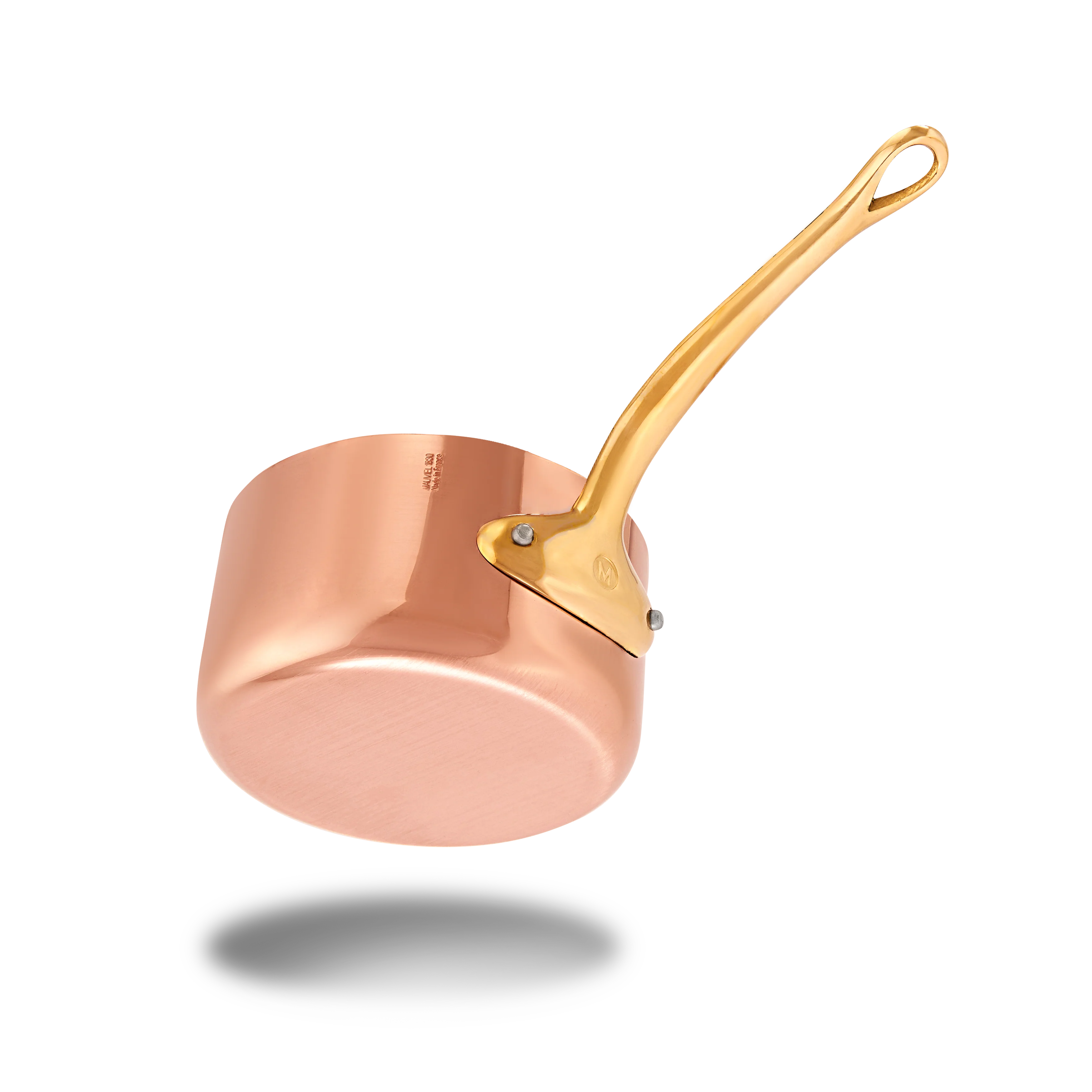 Mauviel M'Heritage M'250 B Copper Sauce Pan With Lid, Brass Handle - Image 9