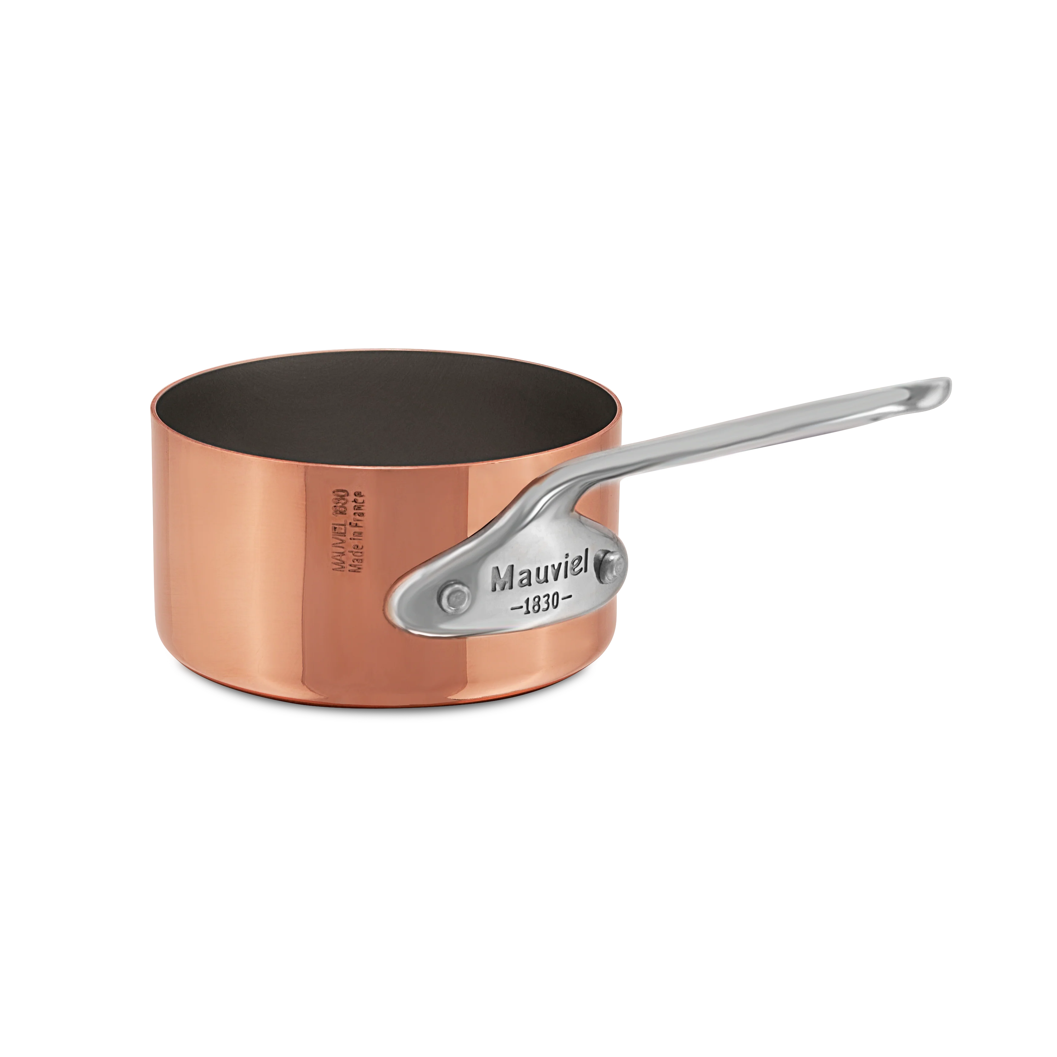 Mauviel M'MINIS Copper Sauce Pan With Stainless Steel Handle, 0.32-Quart - Image 2