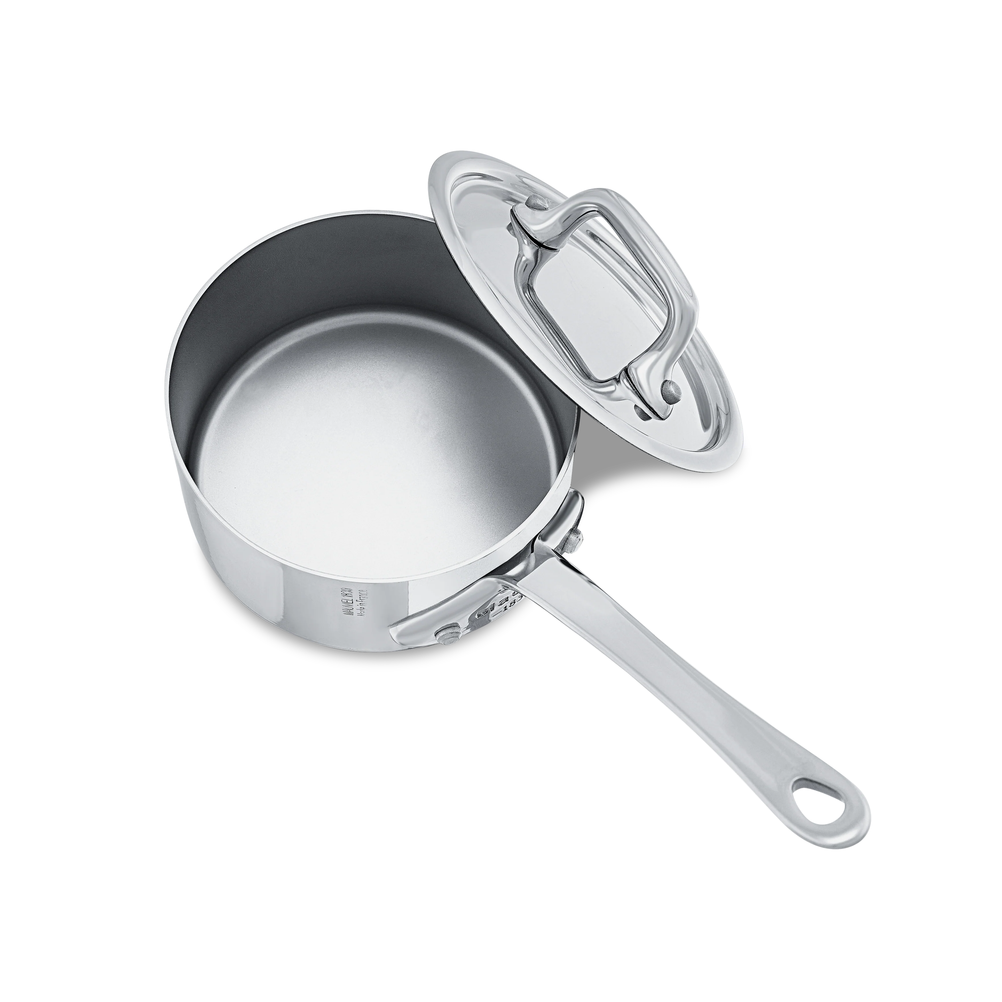 Mauviel M'MINIS Stainless Steel Sauce Pan With Lid, 3.54-In - Image 3