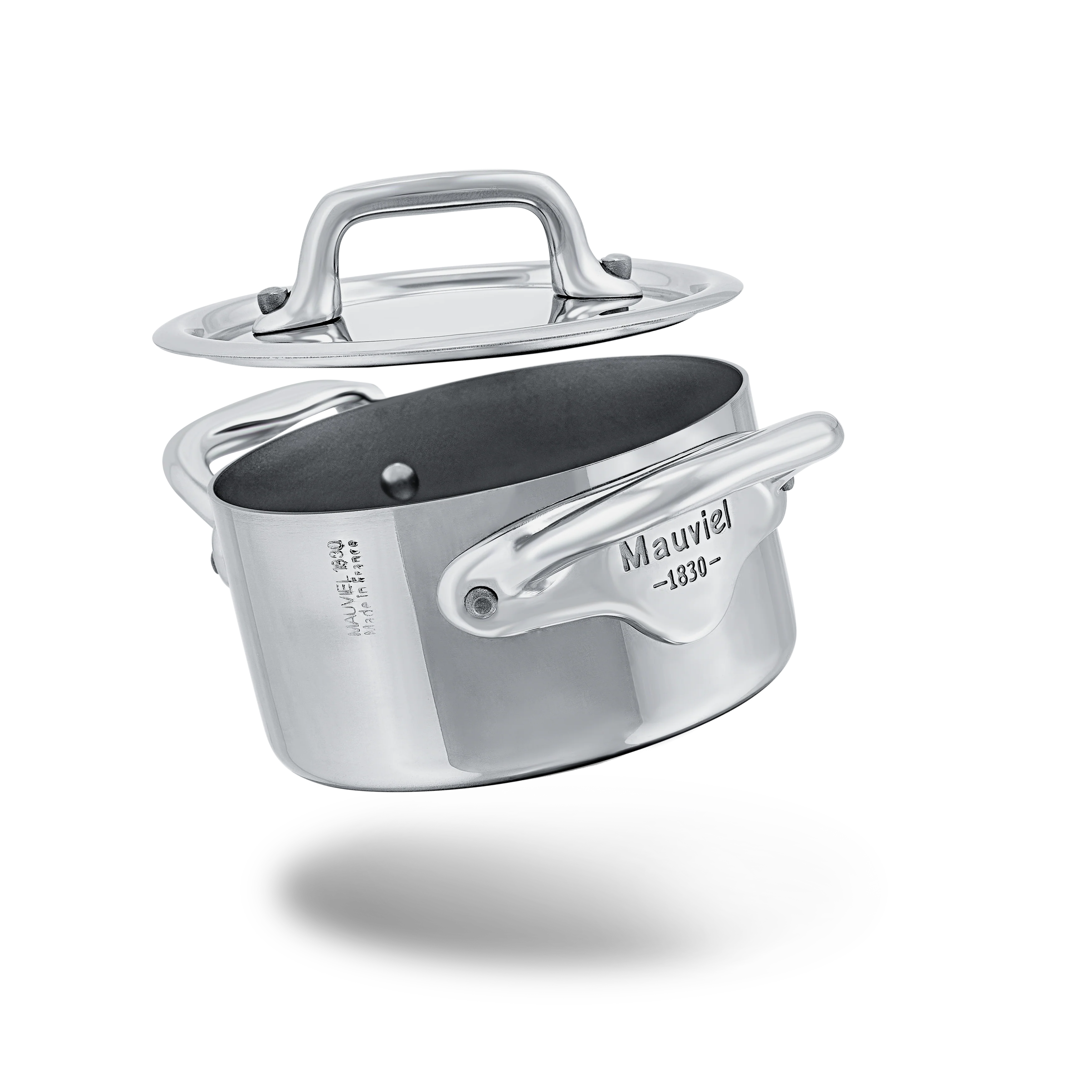 Mauviel M'MINIS Stainless Steel Stewpan With Lid, 3.54-In - Image 3