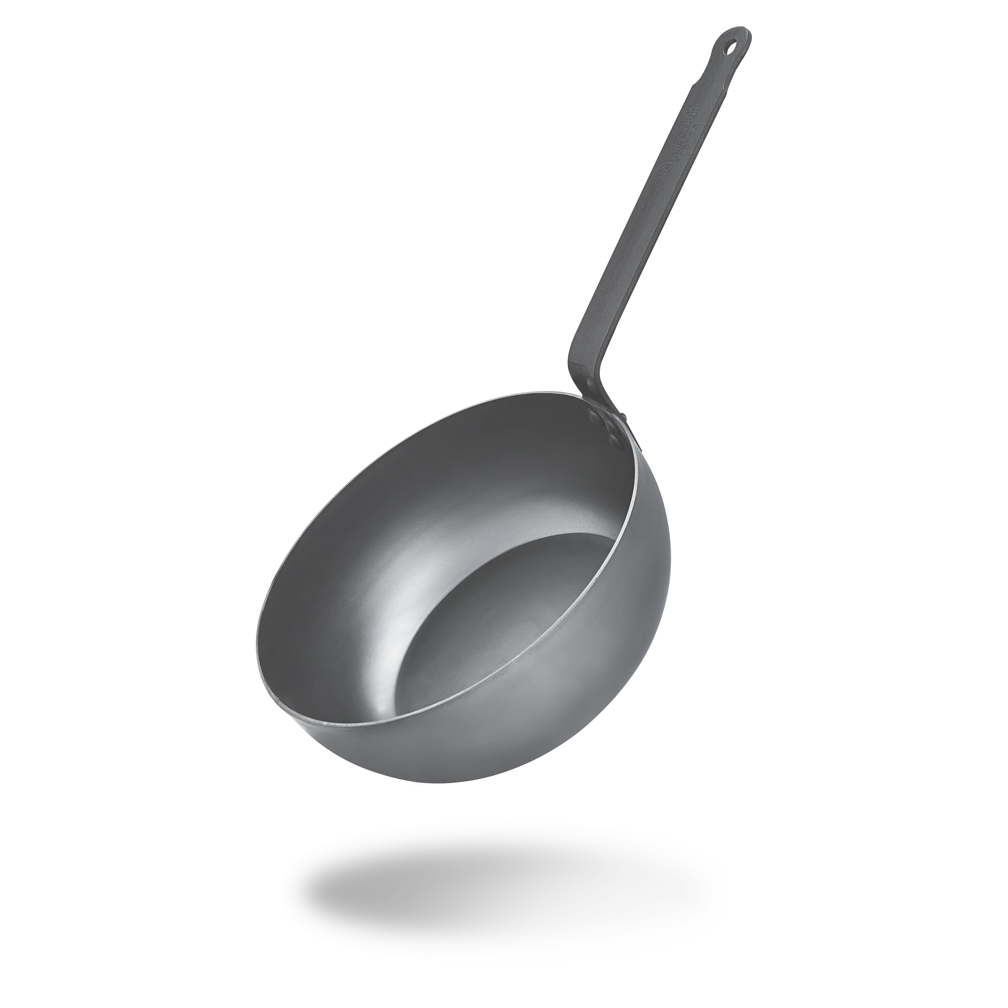Mauviel M'STEEL Black Carbon Steel Chef Pan With Iron Handle - Image 3