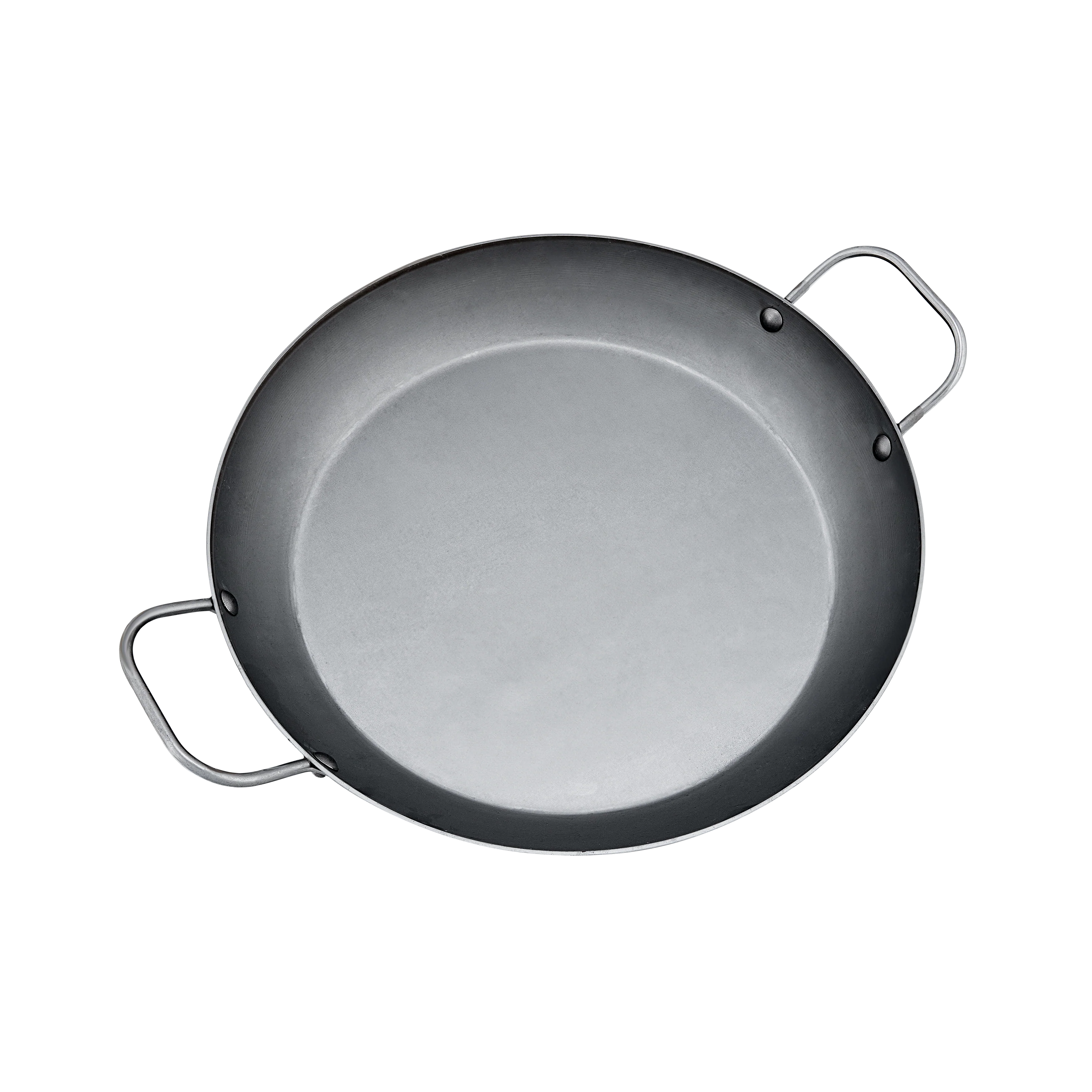 Mauviel M'STEEL Black Carbon Steel Paella Pan With Iron Handles - Image 3
