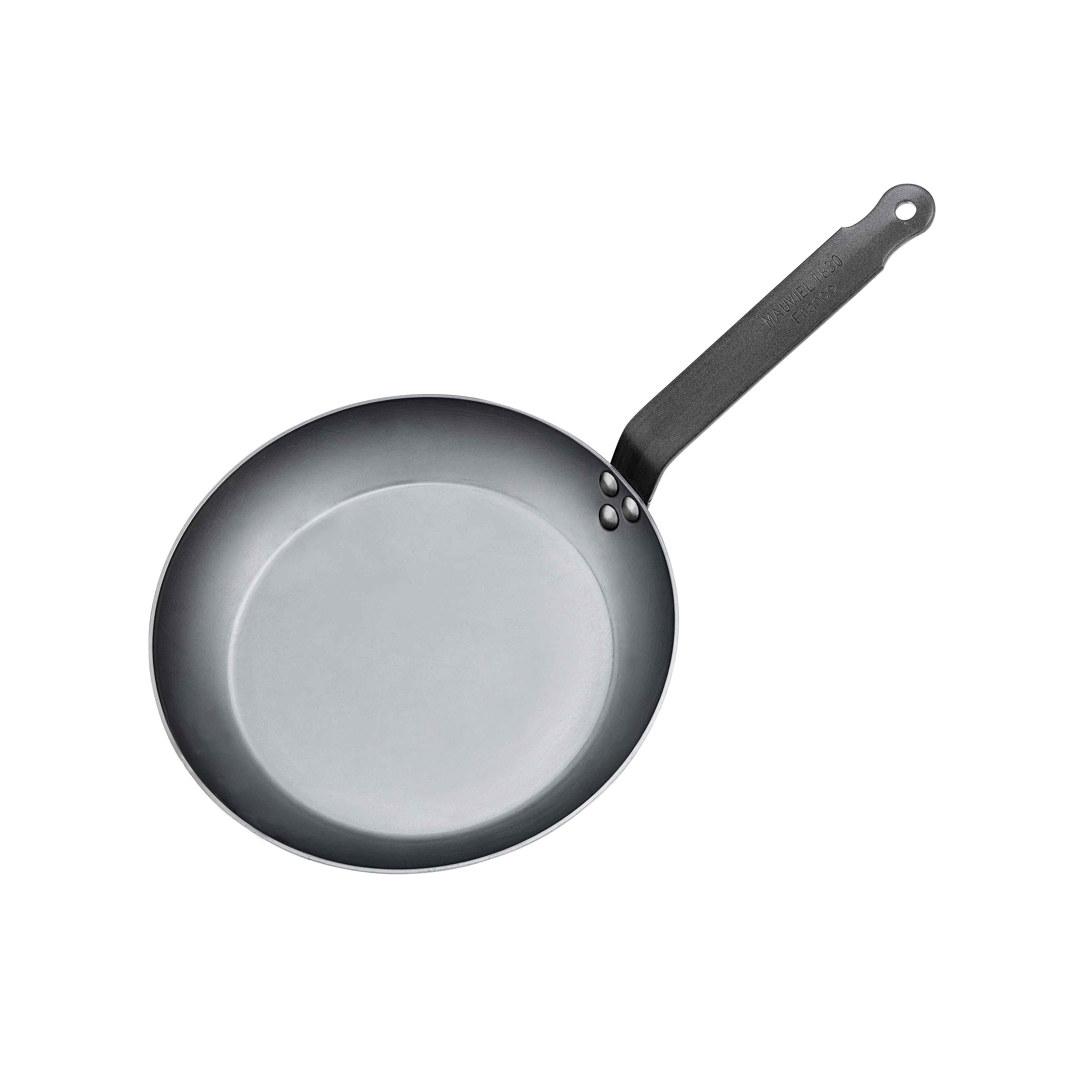 Mauviel M'STEEL Black Carbon Steel Round Frying Pan With Iron Handle - Image 3