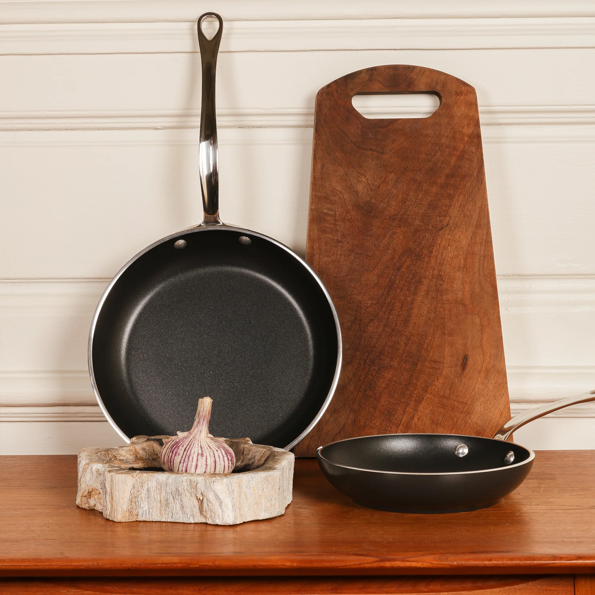 Mauviel M'STONE 3 Stewpan With Lid, Cast Stainless Steel Handles, 6.7-Qt - Image 4