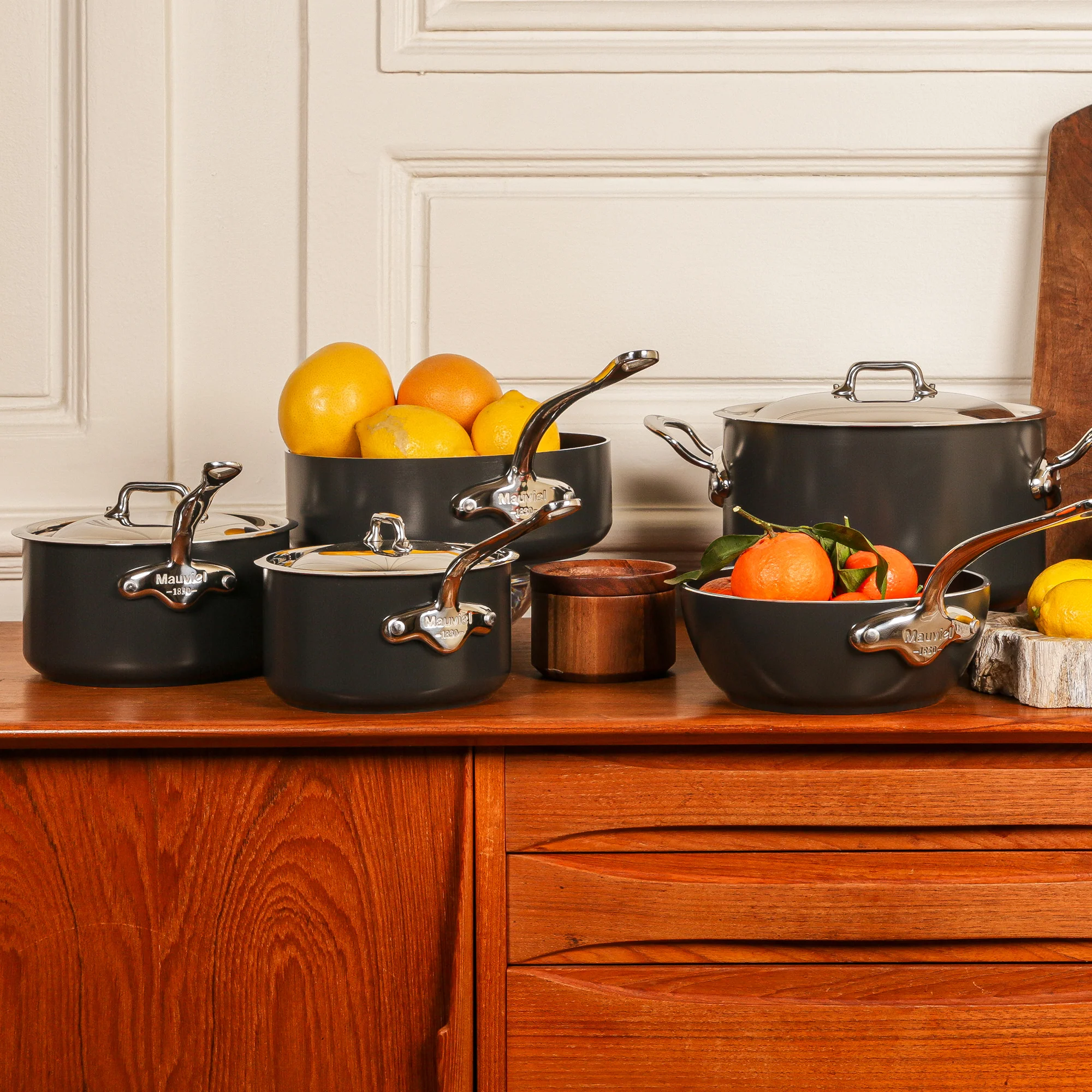 Mauviel M'STONE 3 Stewpan With Lid, Cast Stainless Steel Handles, 6.7-Qt - Image 5