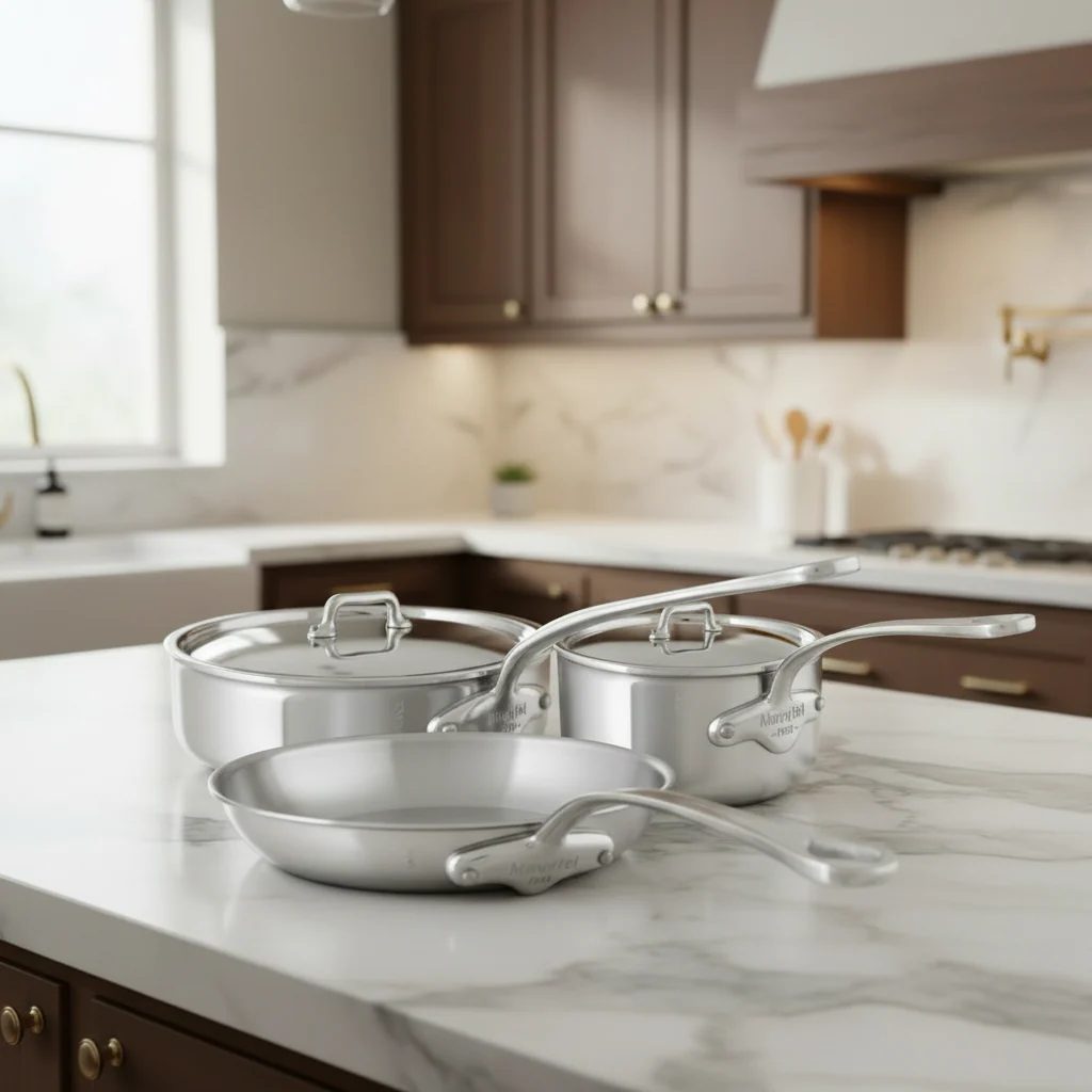 Mauviel M'URBAN 4 Tri-Ply 5-Piece Cookware Set With Cast Stainless Steel Handles - Image 5