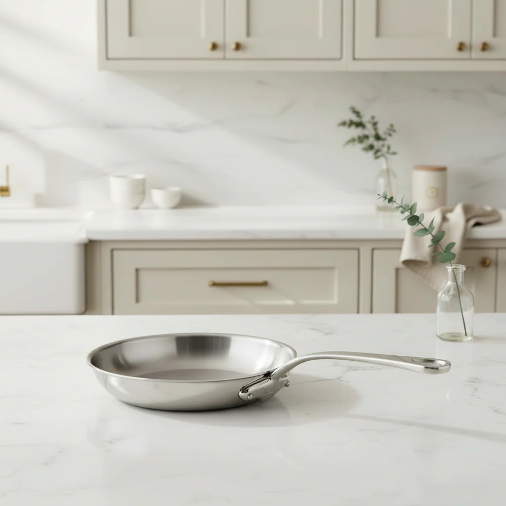 Mauviel M'URBAN 4 Tri-Ply Frying Pan With Cast Stainless Steel Handle - Image 6