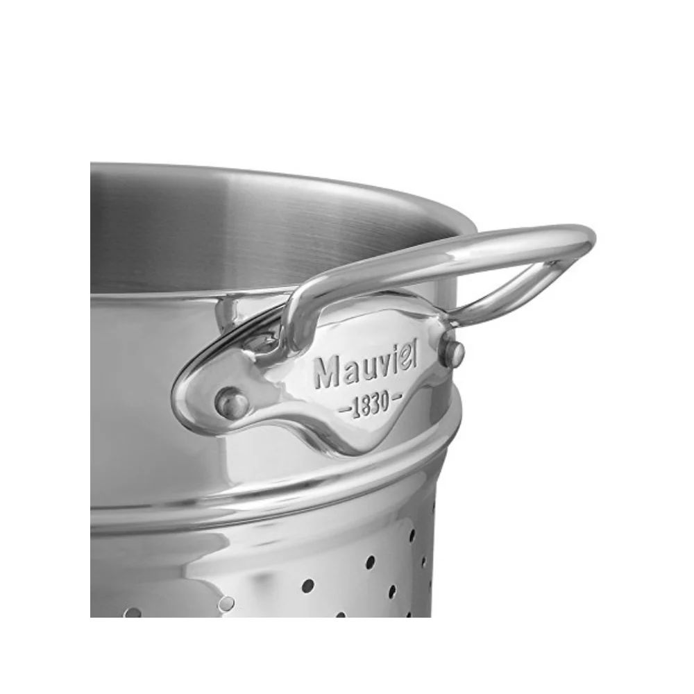Mauviel Stainless Steel 3-Piece Pasta Set With 9.7-qt Stock Pot & Insert - Image 3